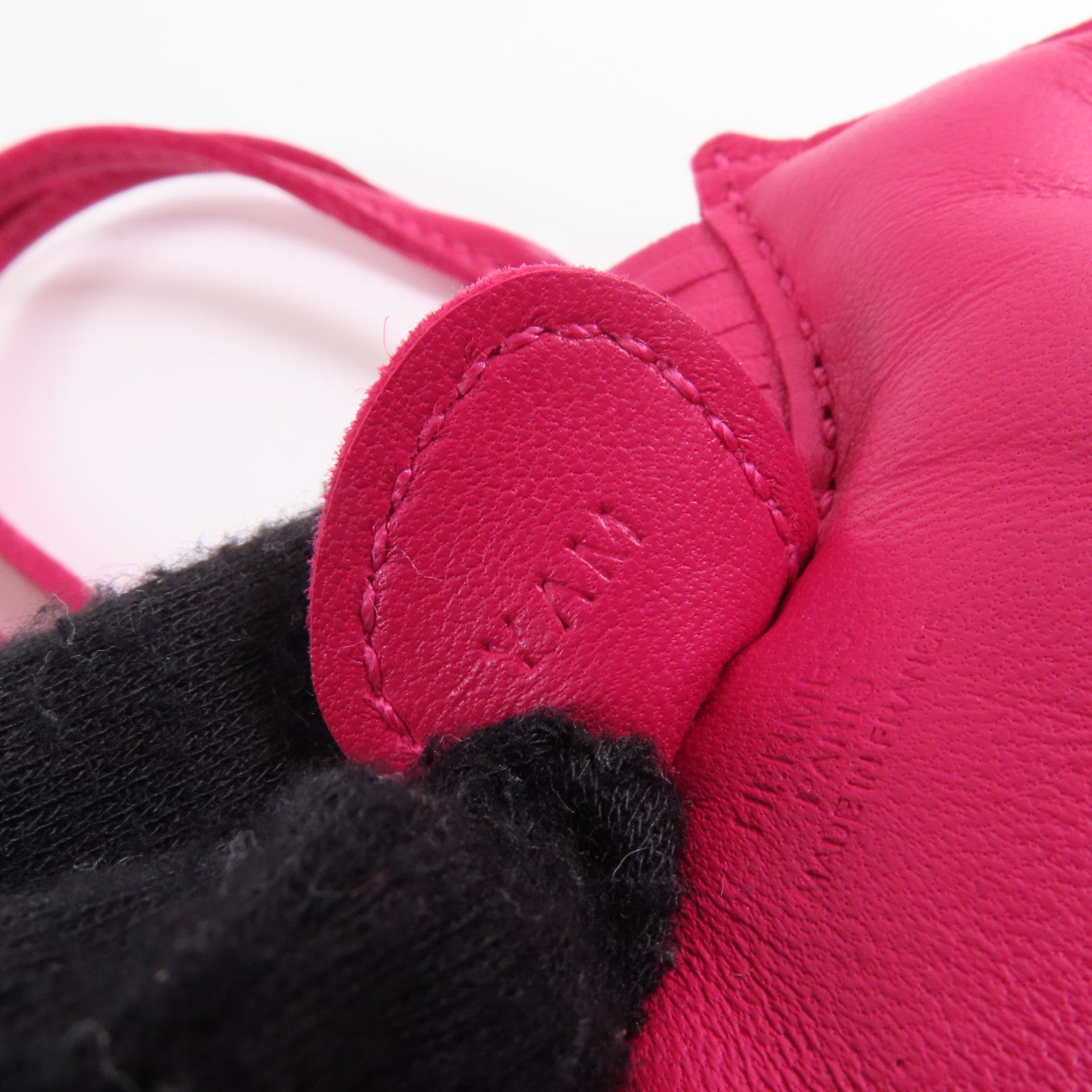 HERMES Milo皮革Rodeo PM掛飾Red