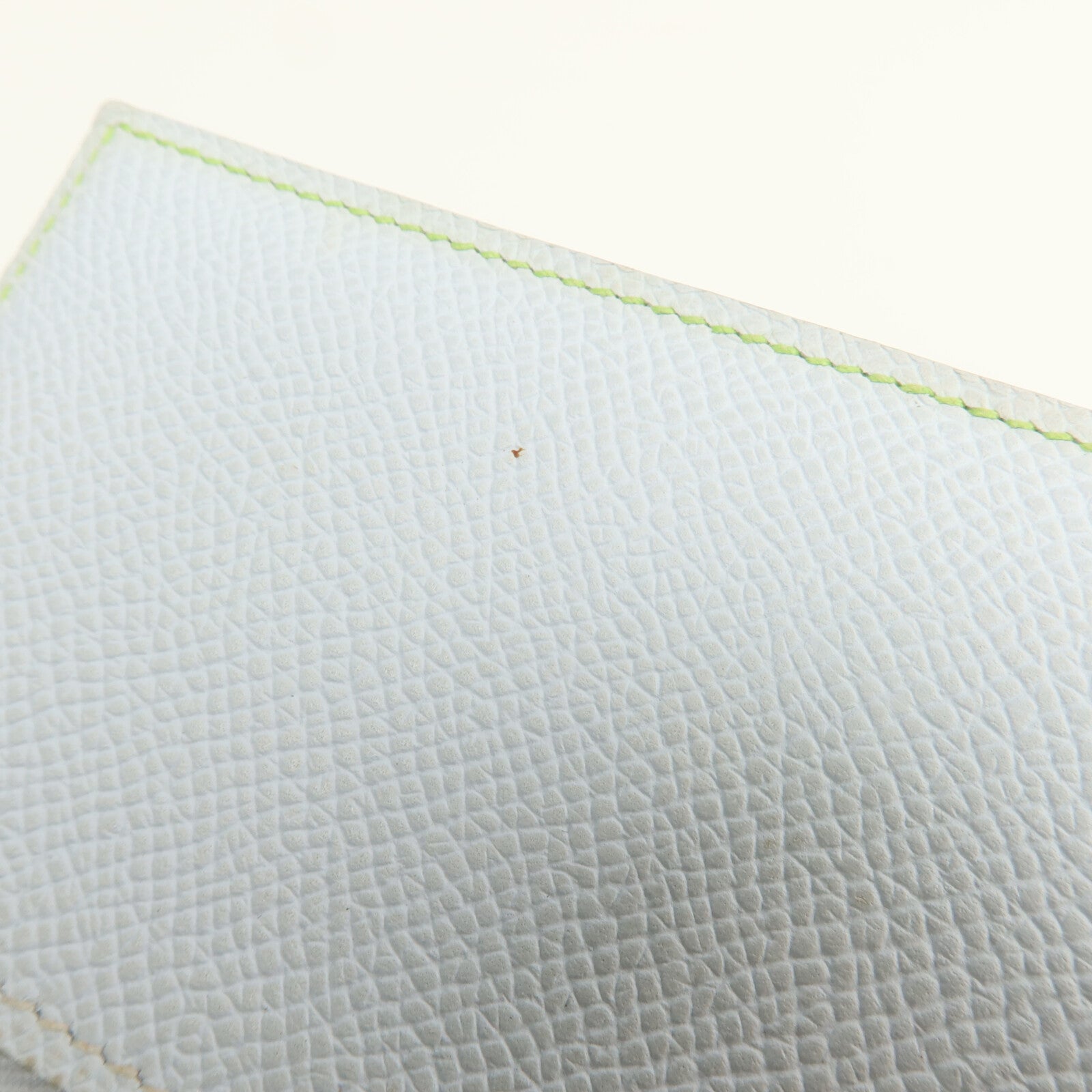 HERMES Epsom皮革Bearn Wallet金扣錢包Vert Criquet