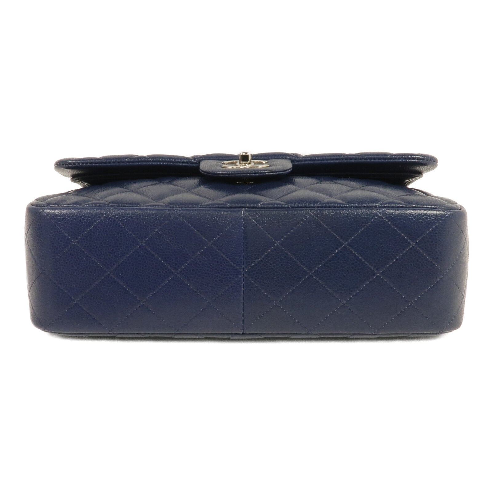 CHANEL 牛皮皮革Large Classic鏈帶肩背袋銀扣鏈帶肩背袋