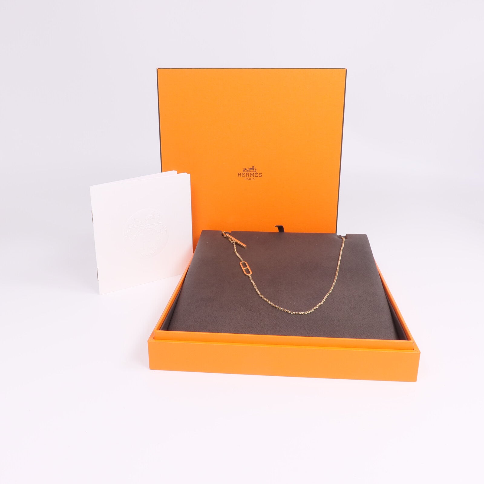 HERMES 【激減優惠】18K玫瑰金Ever Chaine d'ancre Long Lariat Necklace項鍊