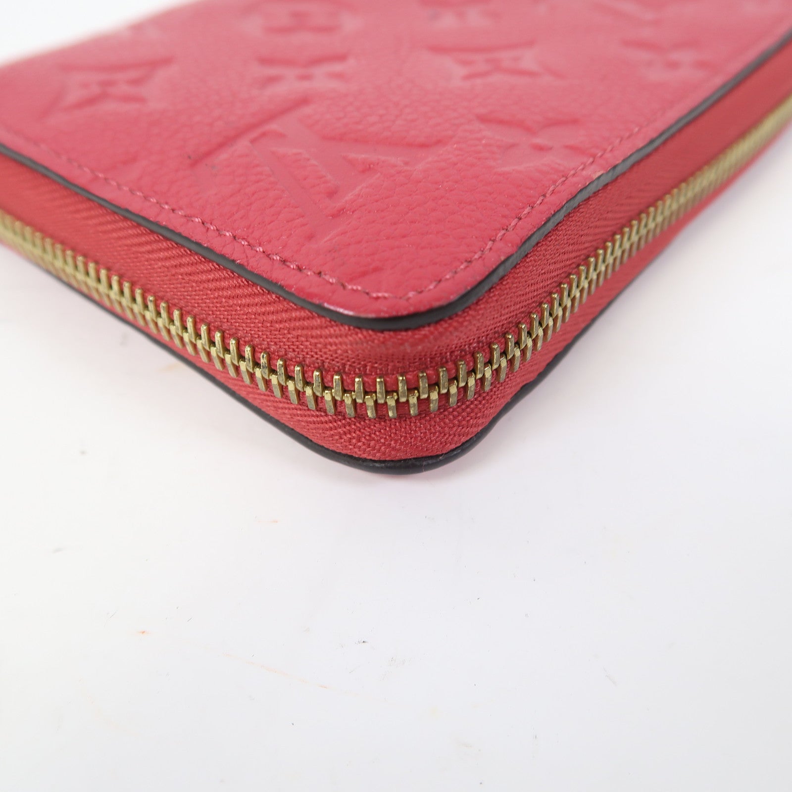 LOUIS VUITTON Monogram Empreinte Long Wallet金扣長錢包粉紅色