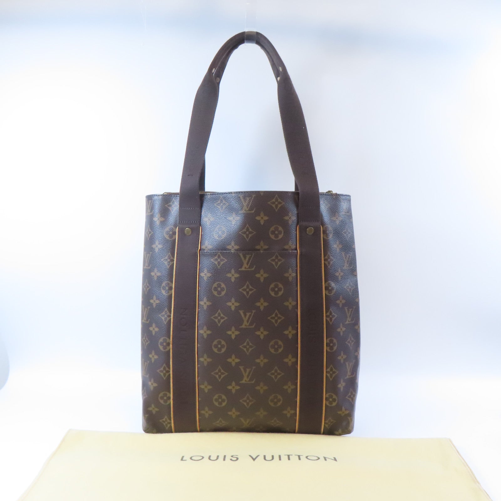 LOUIS VUITTON Monogram Cabas Beaubourg金扣肩背袋啡色