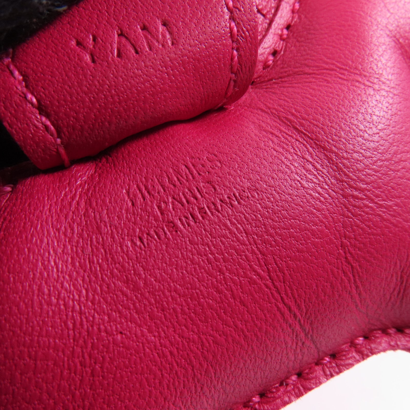 HERMES Milo皮革Rodeo PM掛飾Red