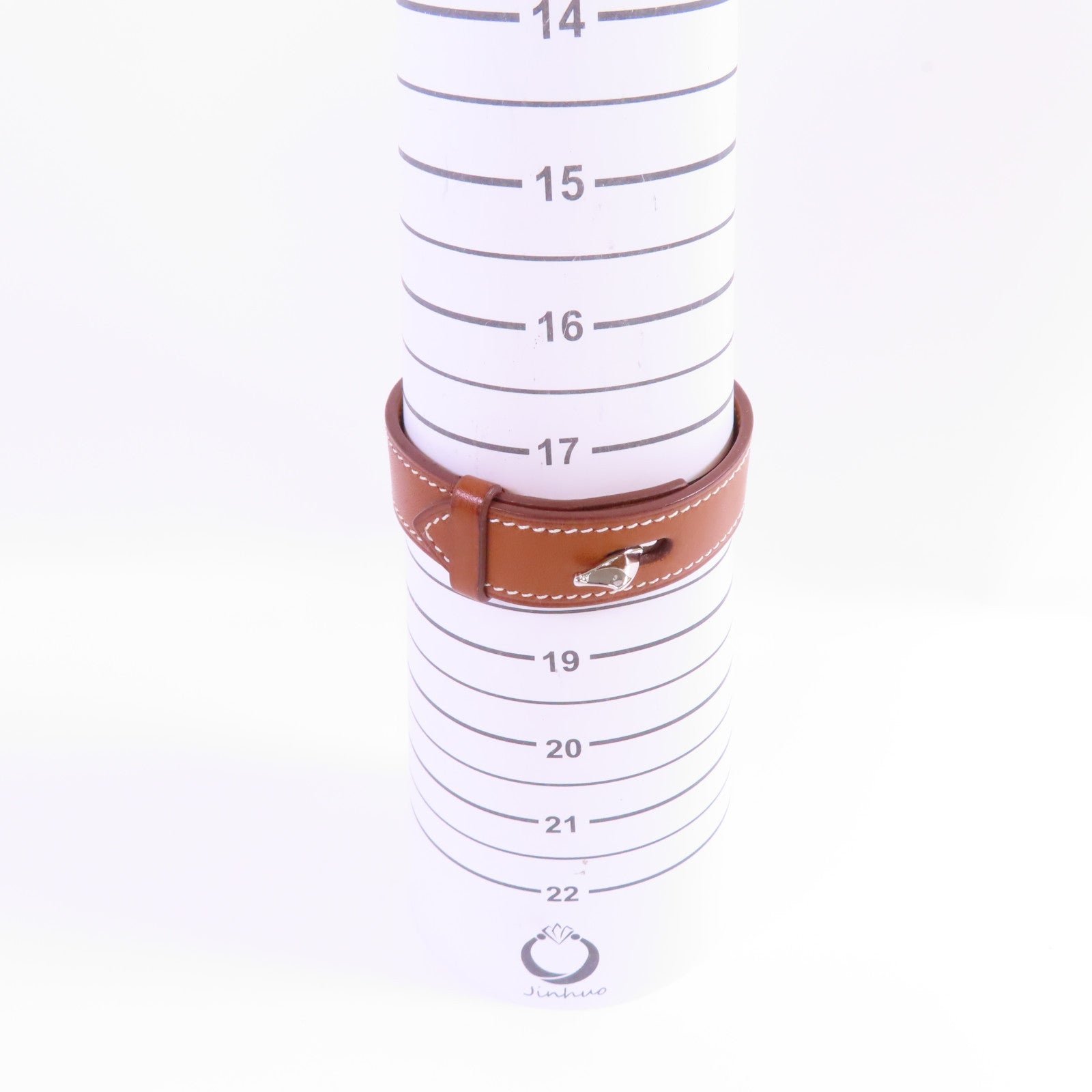 HERMES 牛皮皮革Bracelet T4銀扣手帶