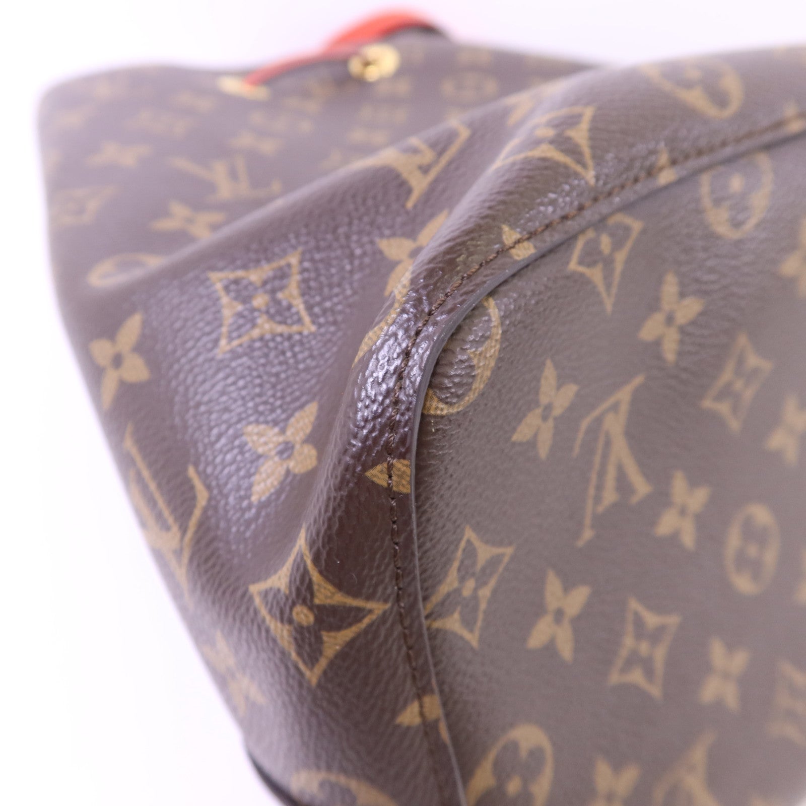 LOUIS VUITTON Monogram Neo Noe Bucket Bag金扣肩背袋Coquelicot