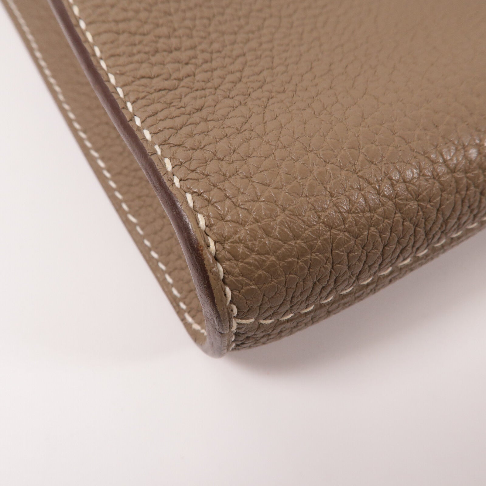 HERMES Togo皮革Depeches 29 Messenger肩背袋Etoupe