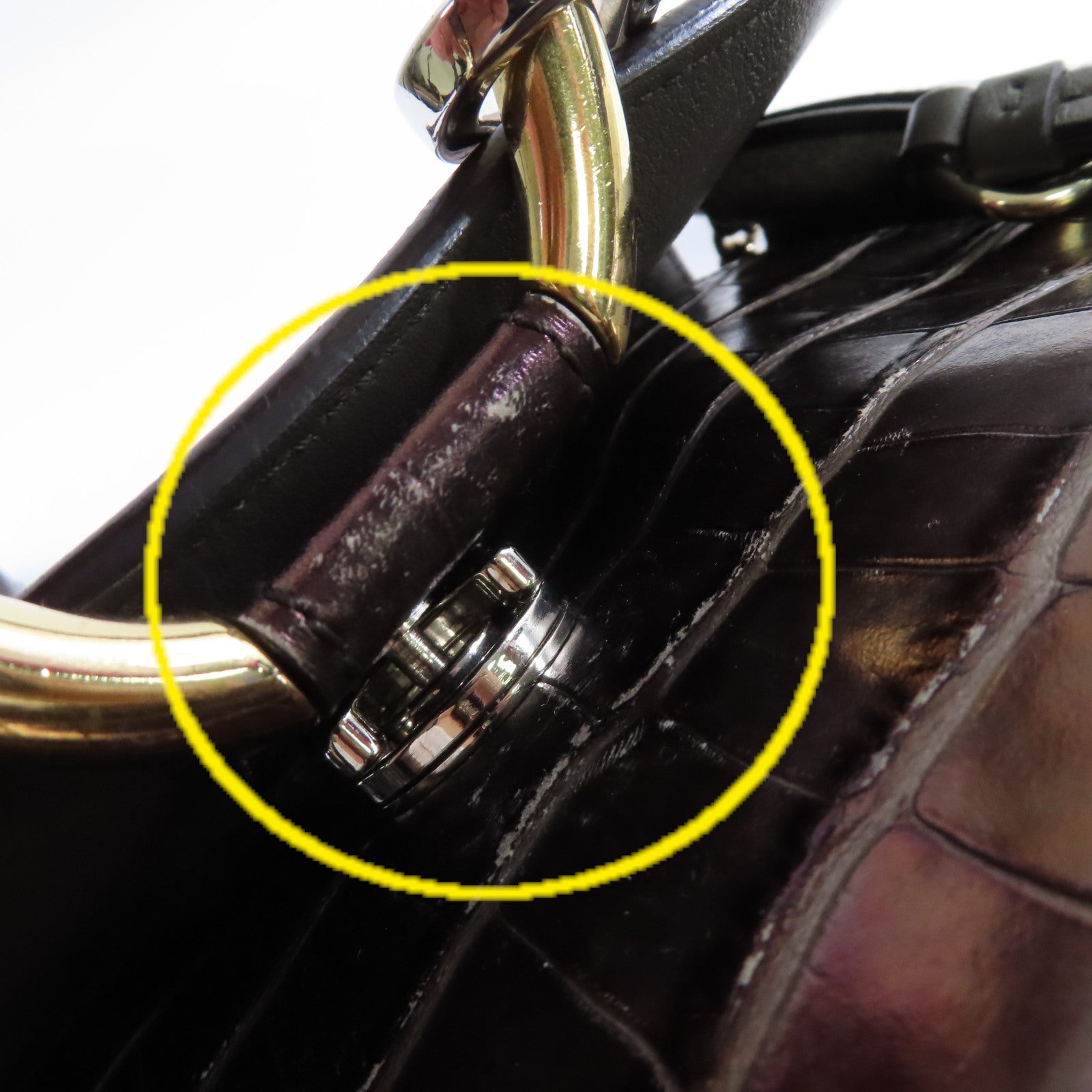 Chloe 牛皮皮革Faye Day 2Way Shoulder Bag手挽肩背兩用袋酒紅色