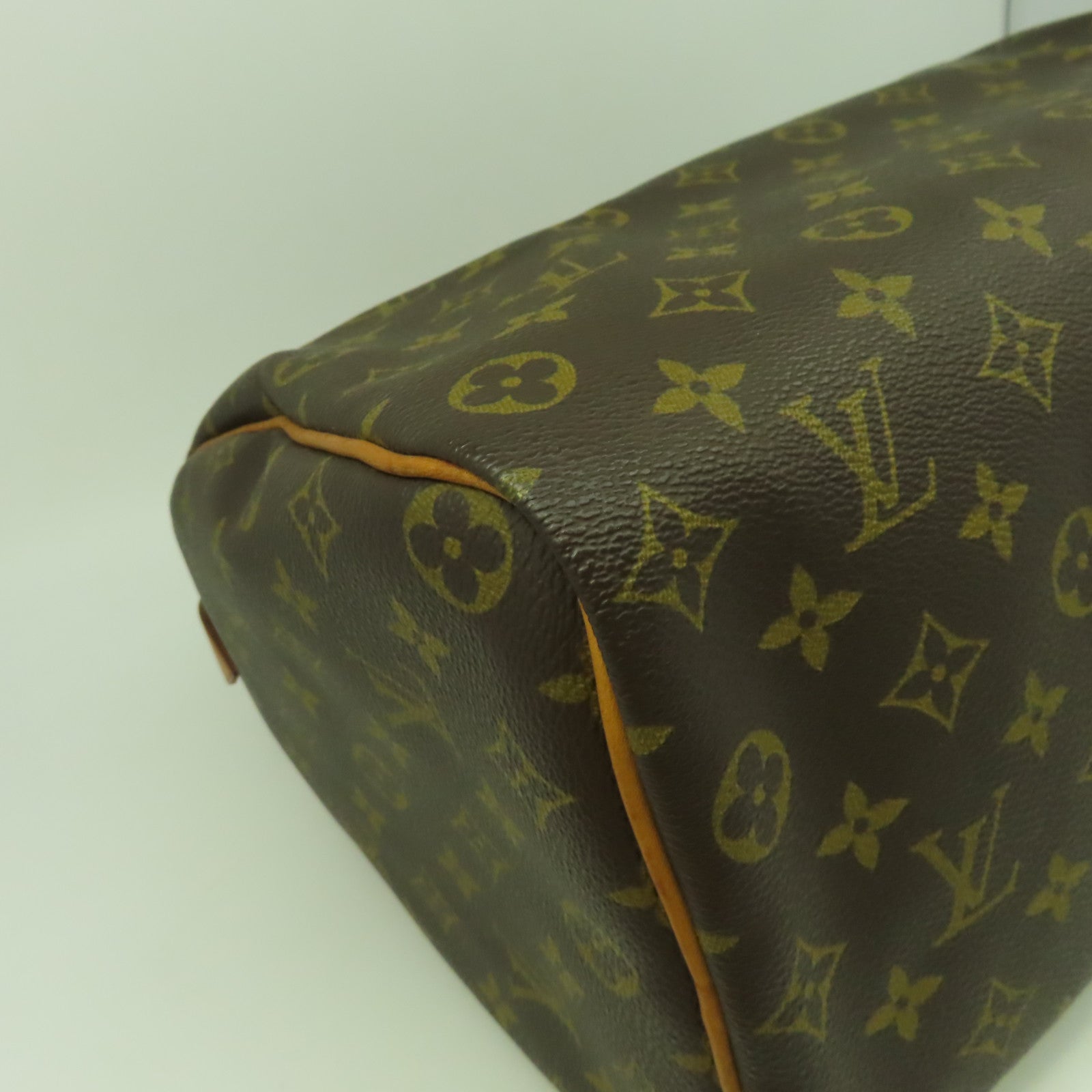 LOUIS VUITTON 【激減優惠】Monogram Speedy 35金扣手挽袋啡色