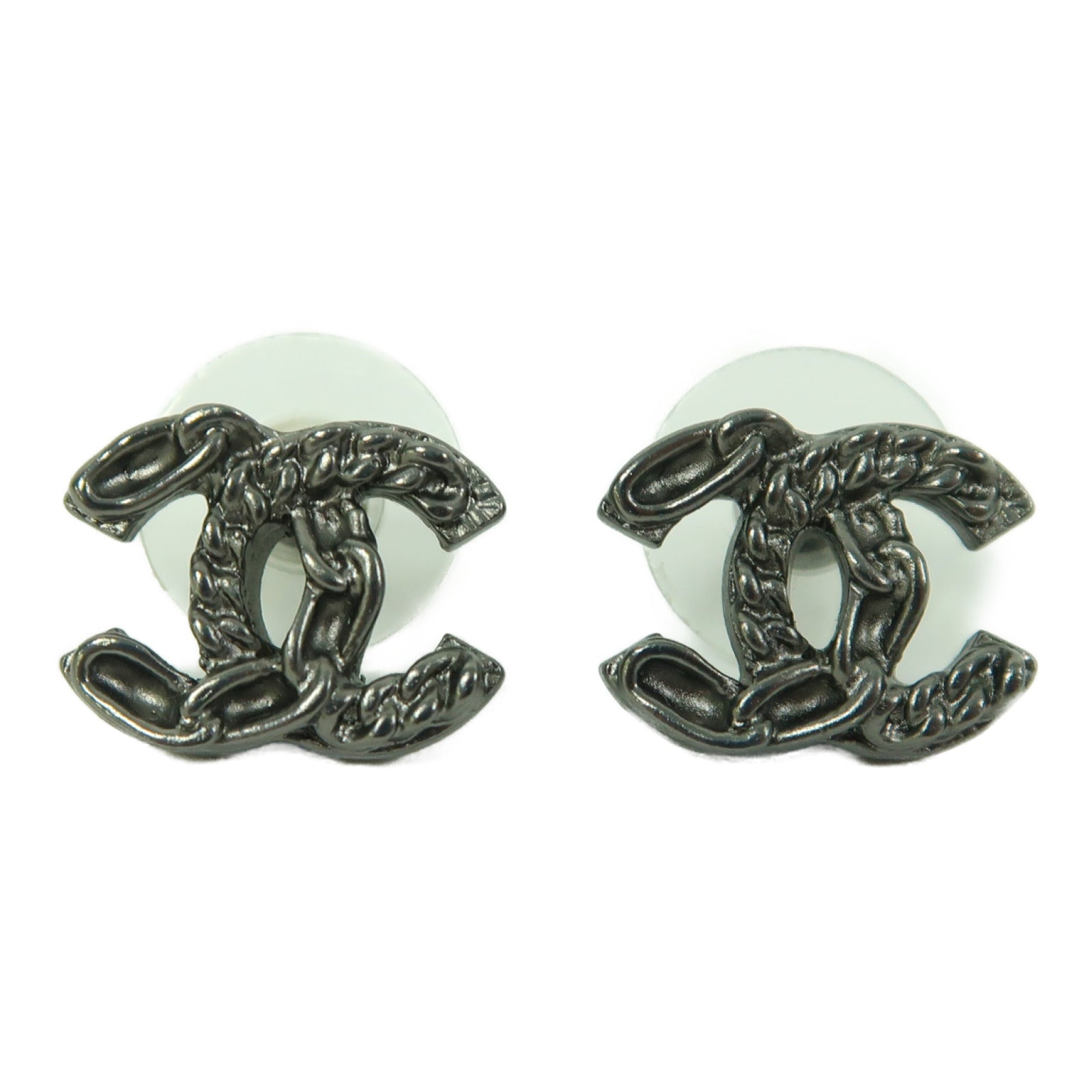 CHANEL 金屬Earrings耳環銀色