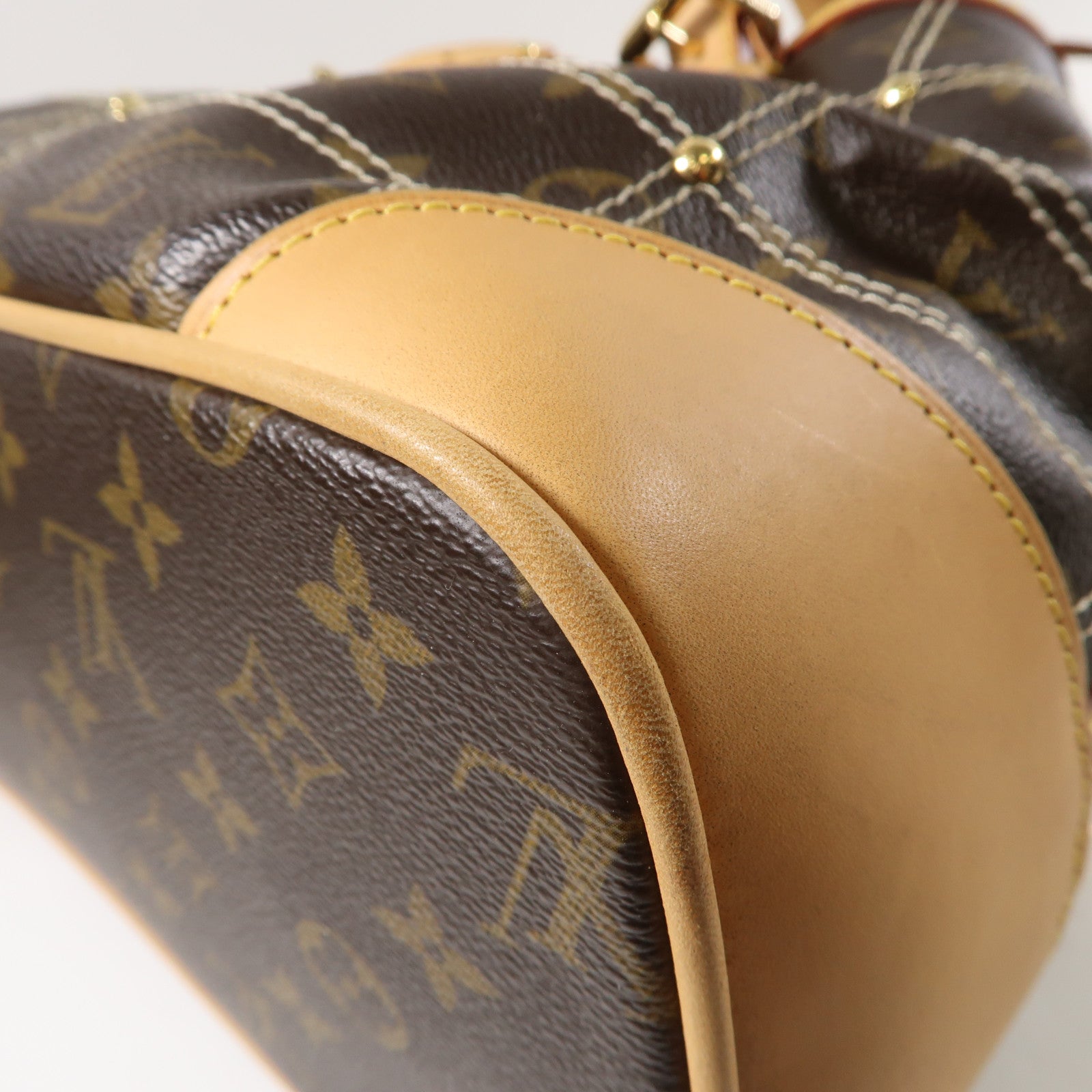 LOUIS VUITTON Monogram Rivette金扣肩背袋啡色