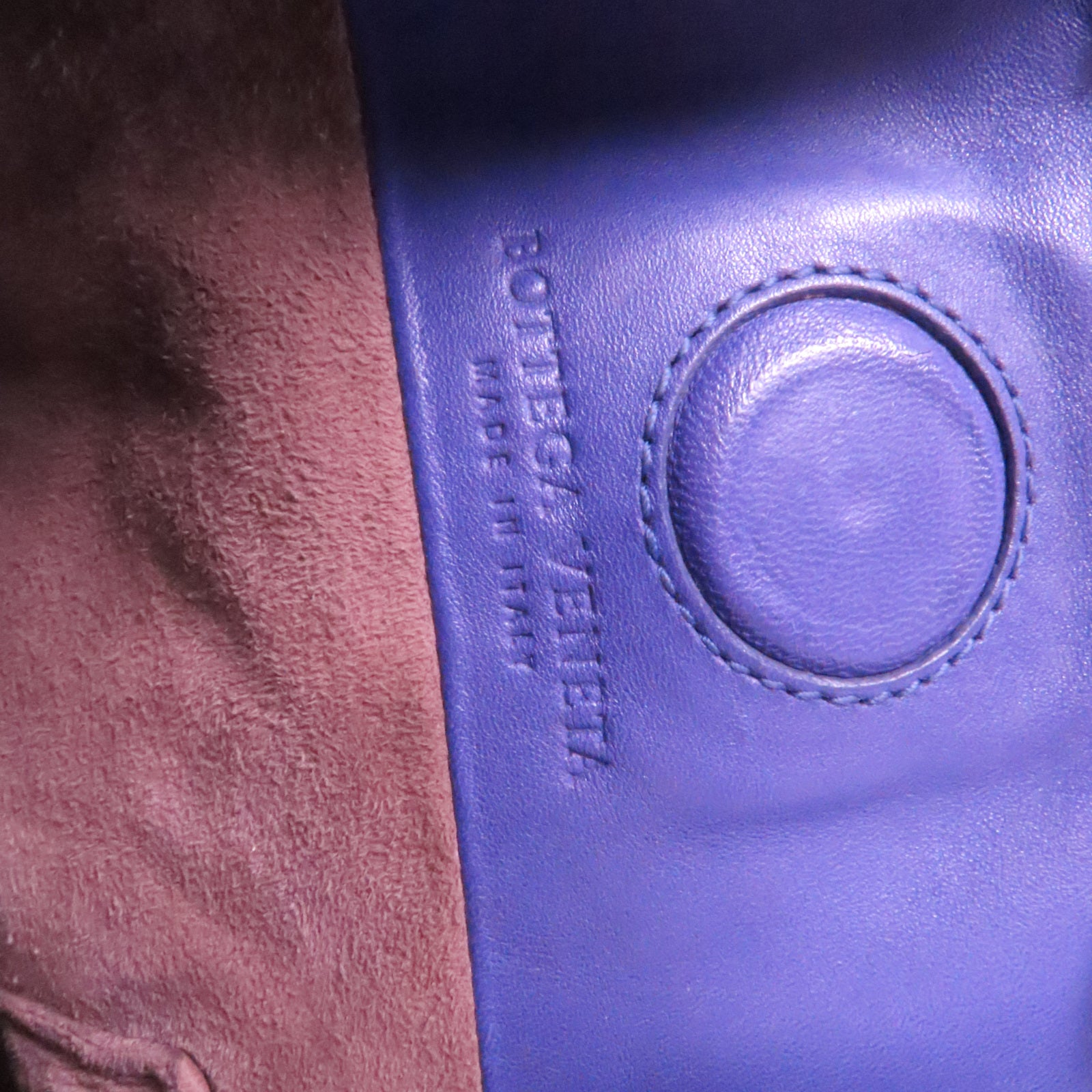 BOTTEGA VENETA 羊皮皮革/蛇皮皮革Shoulder Bag肩背袋紫色