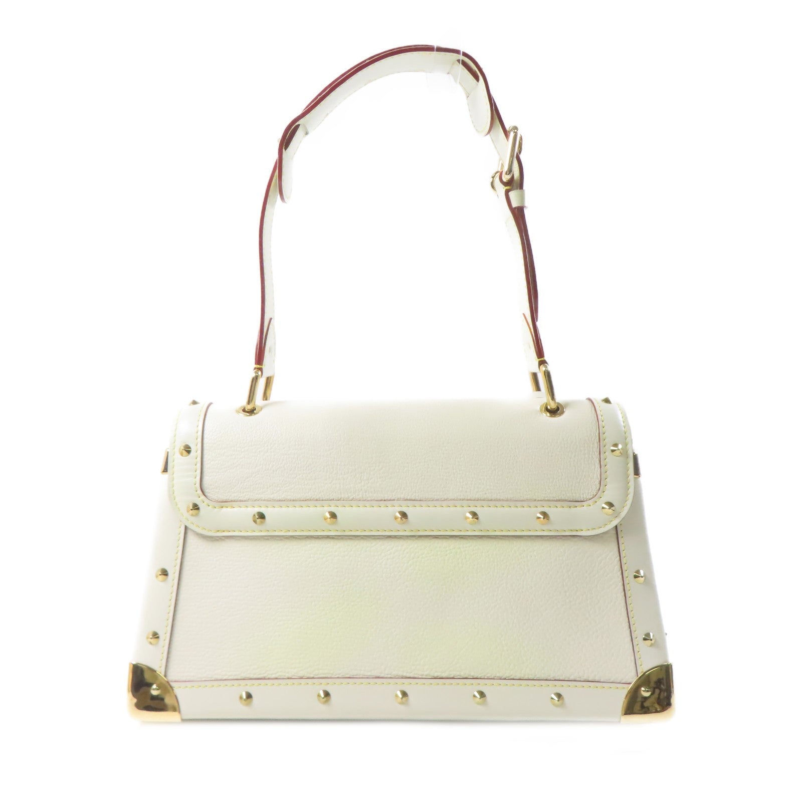 LOUIS VUITTON 皮革Le Talentueux金扣肩背袋白色