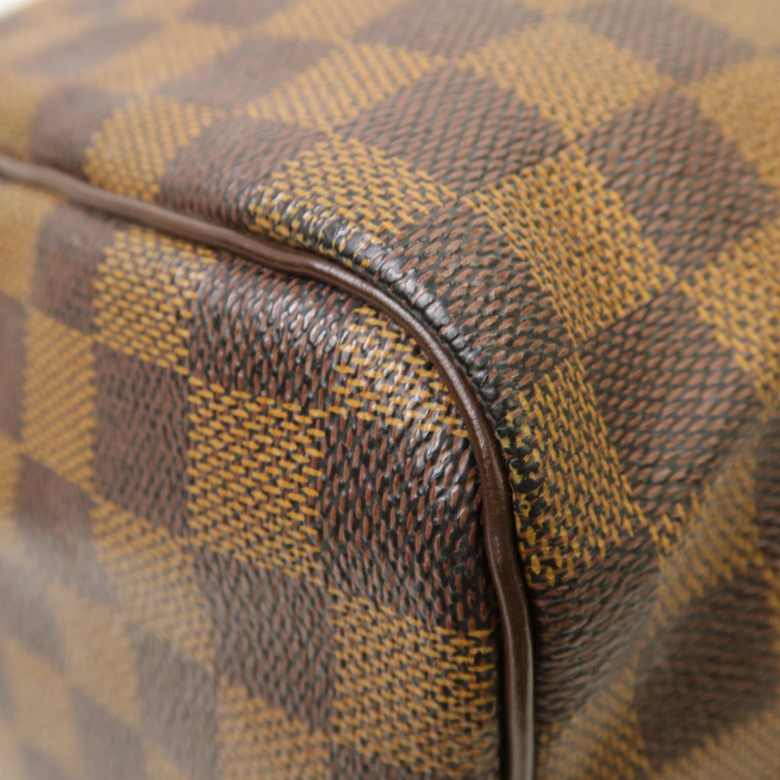 LOUIS VUITTON **【激減優惠】Damier Ebene Speedy 30金扣手挽袋棕色