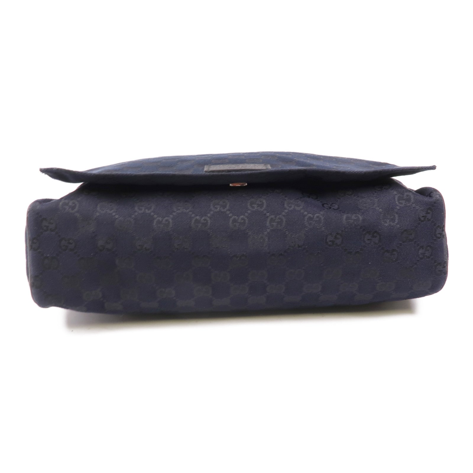 GUCCI 帆布Shoulder Bag銀扣肩背袋