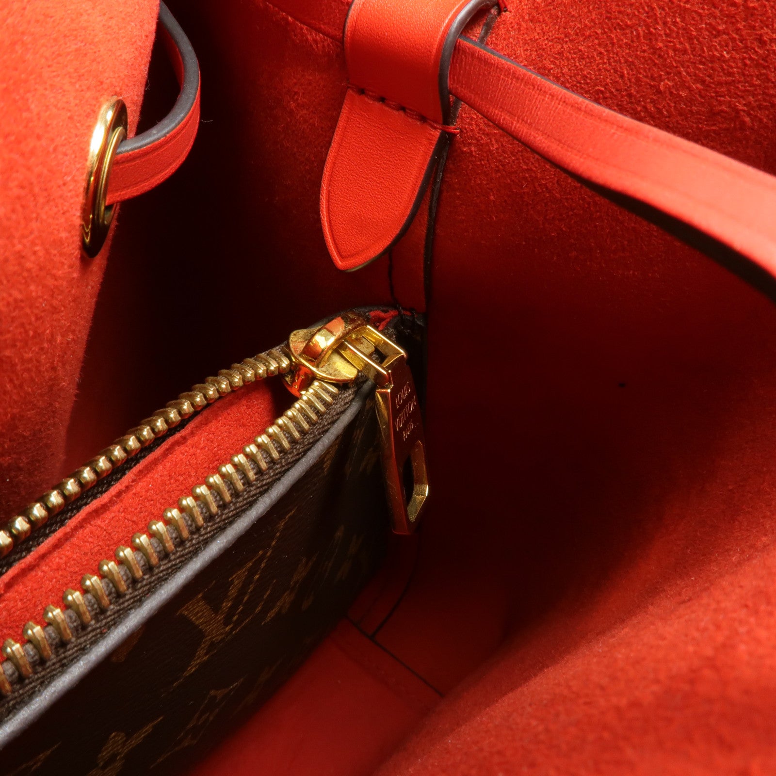 LOUIS VUITTON Monogram Neo Noe MM Bucket Bag金扣肩背袋Coquelicot