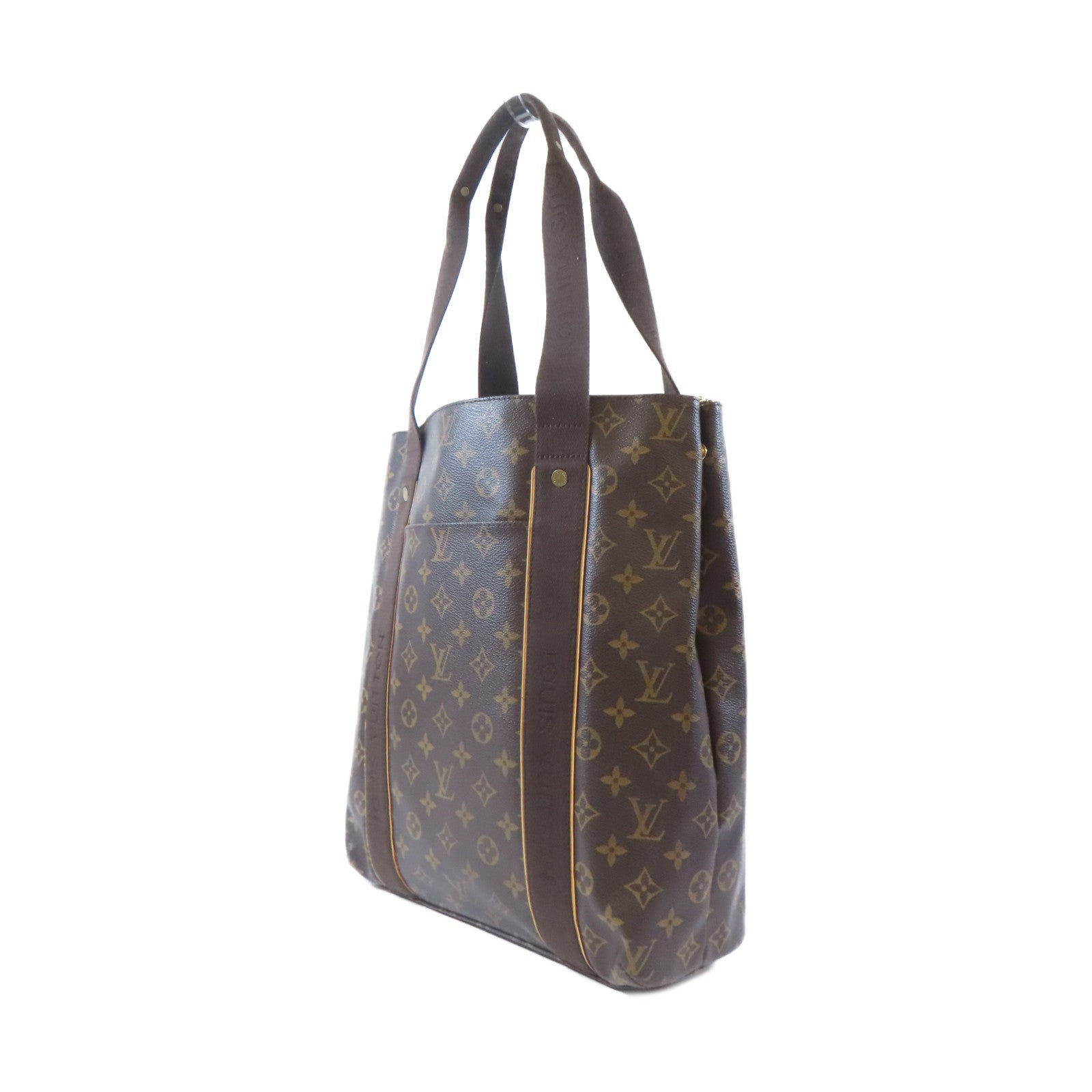 LOUIS VUITTON Monogram Cabas Beaubourg金扣肩背袋啡色