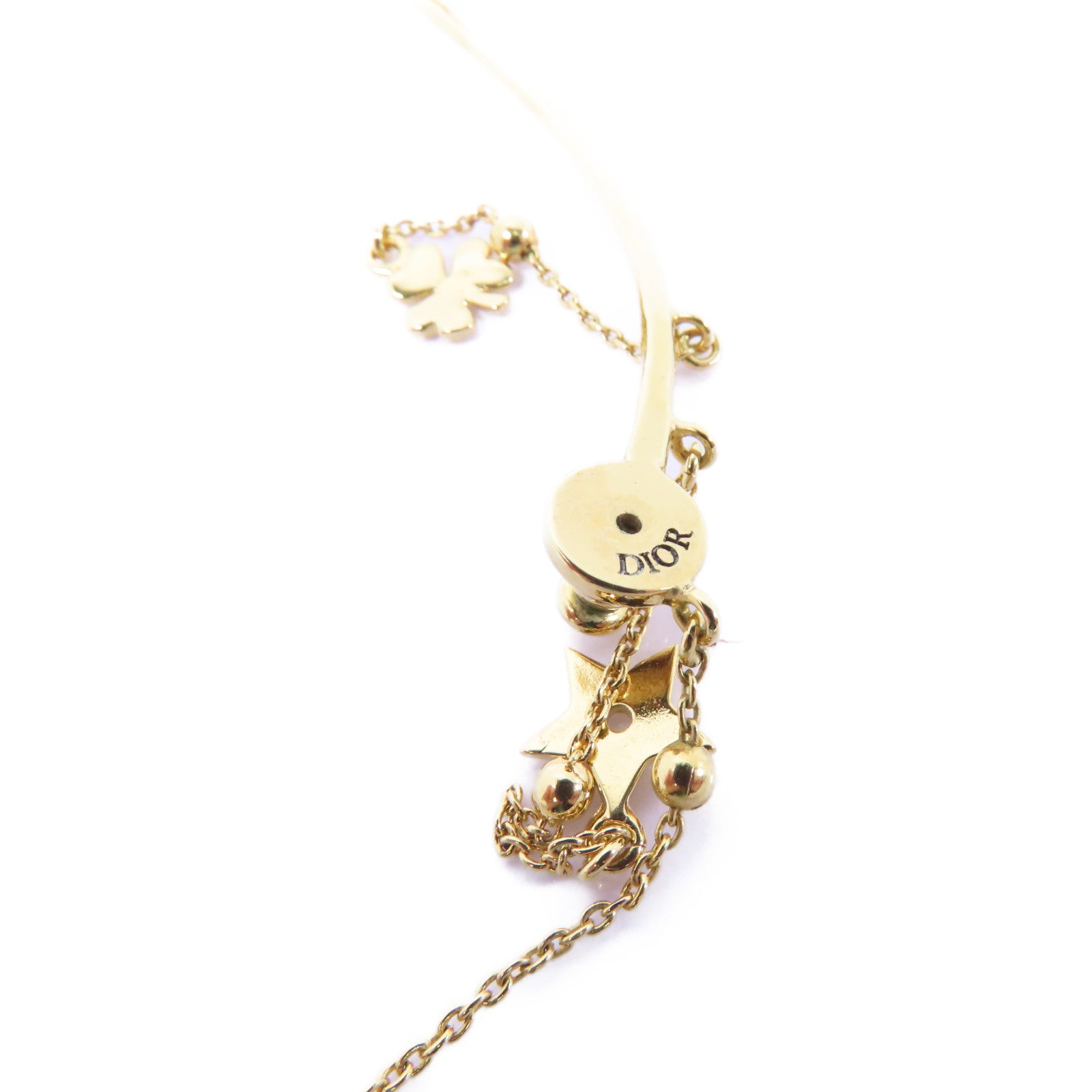 Dior 金屬Tribales Ear Cuff Earring耳環金色/白色