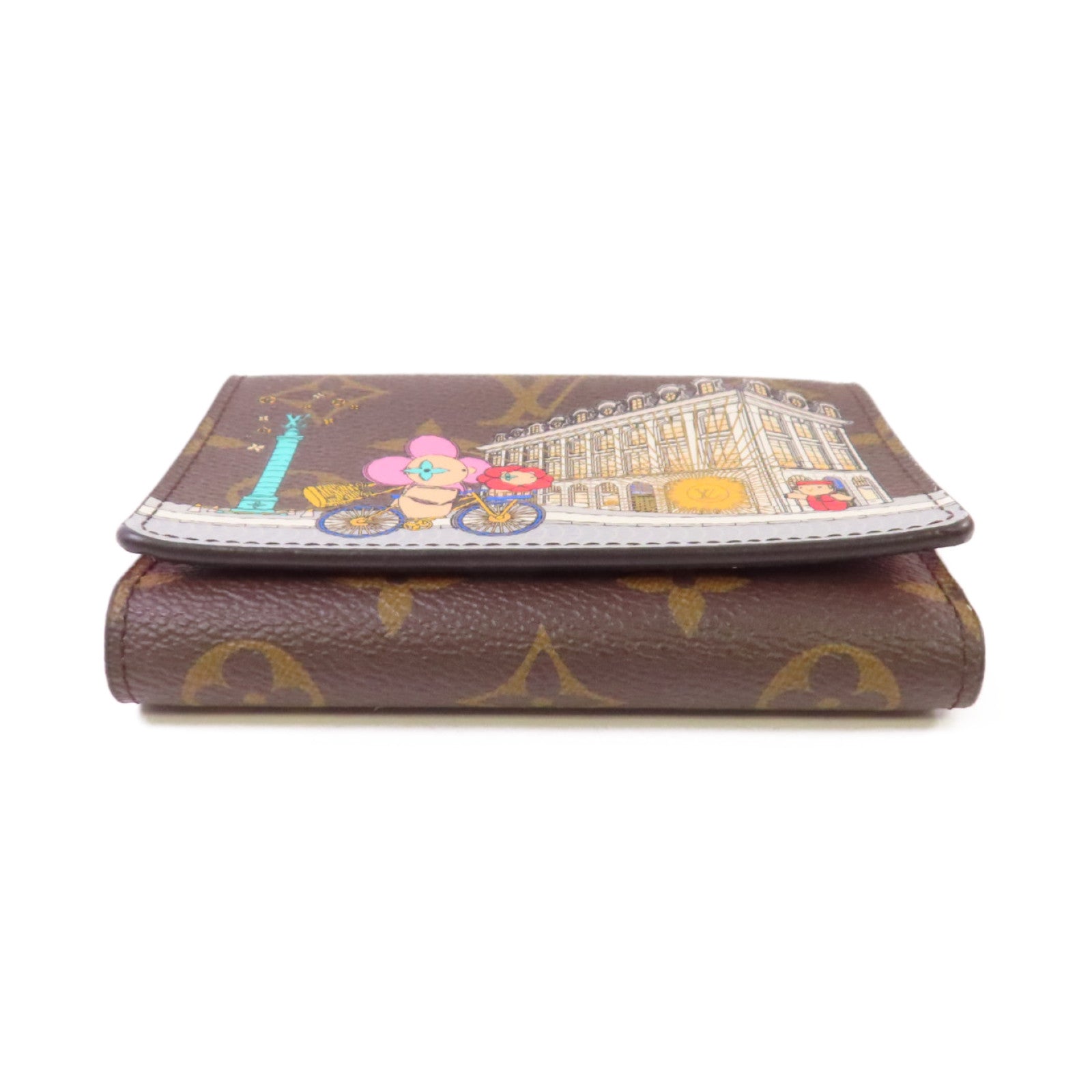 LOUIS VUITTON Monogram Victorine Vinvinne Wallet金扣短錢包啡色/粉紅色