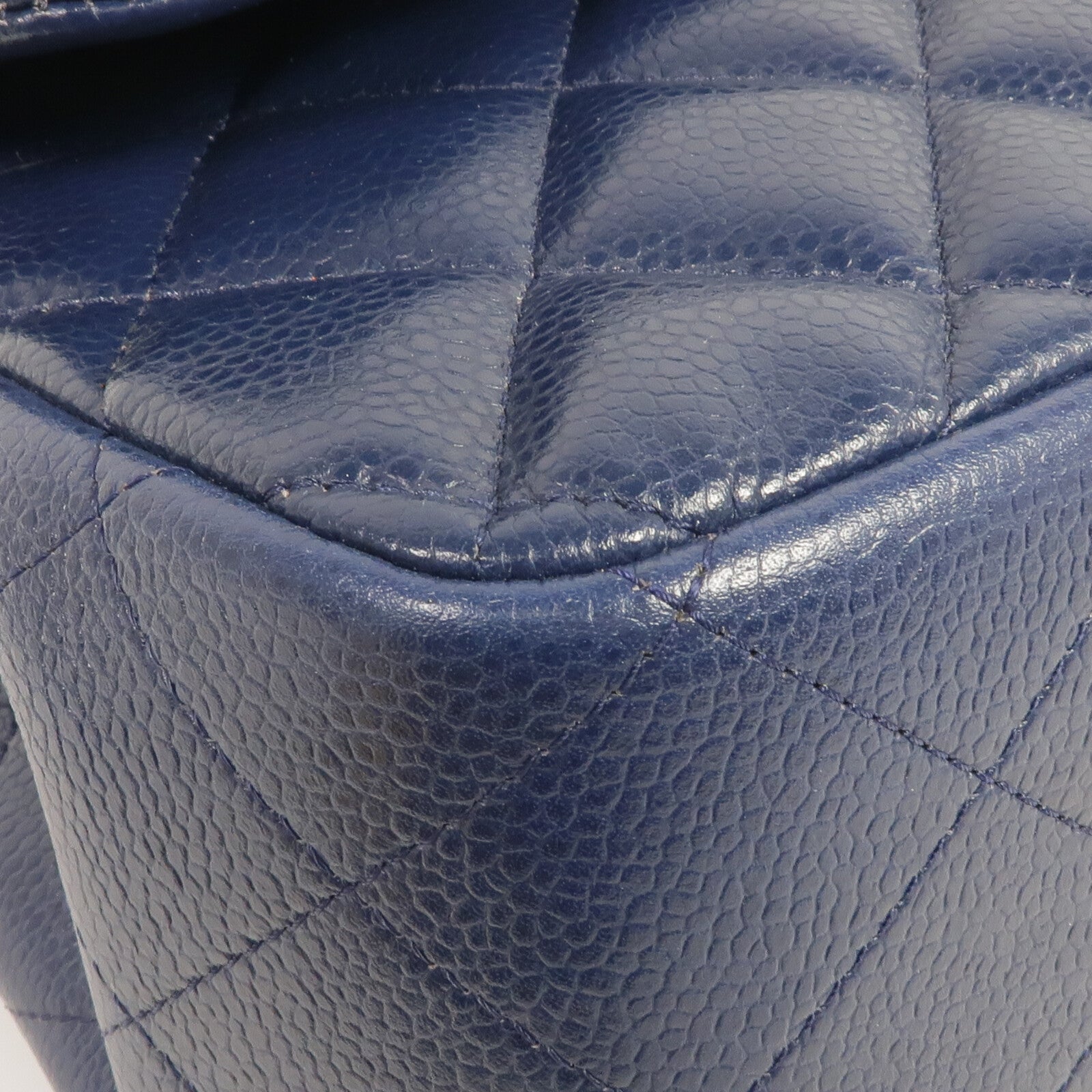 CHANEL 牛皮皮革Large Classic鏈帶肩背袋銀扣鏈帶肩背袋