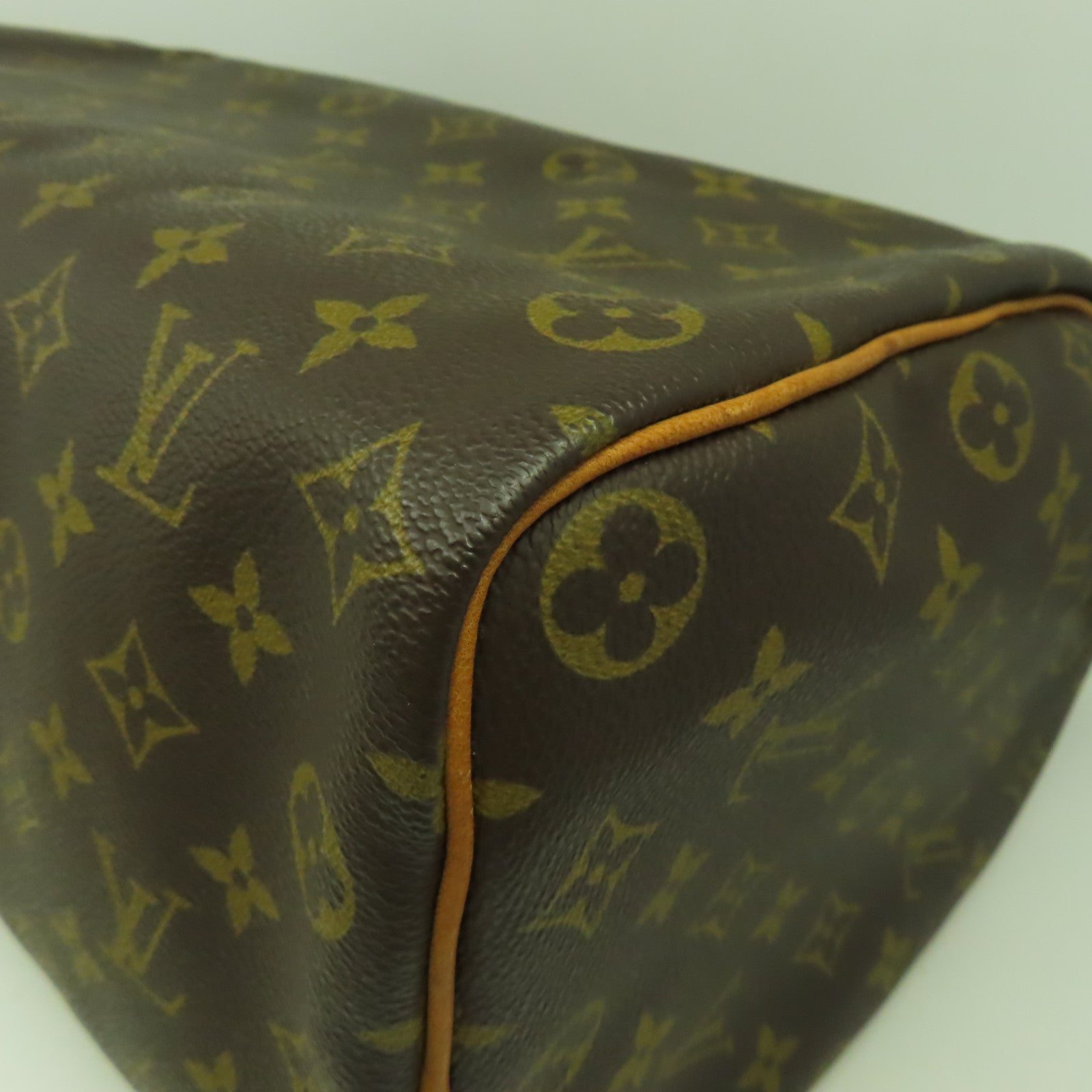 LOUIS VUITTON 【激減優惠】Monogram Speedy 35金扣手挽袋啡色