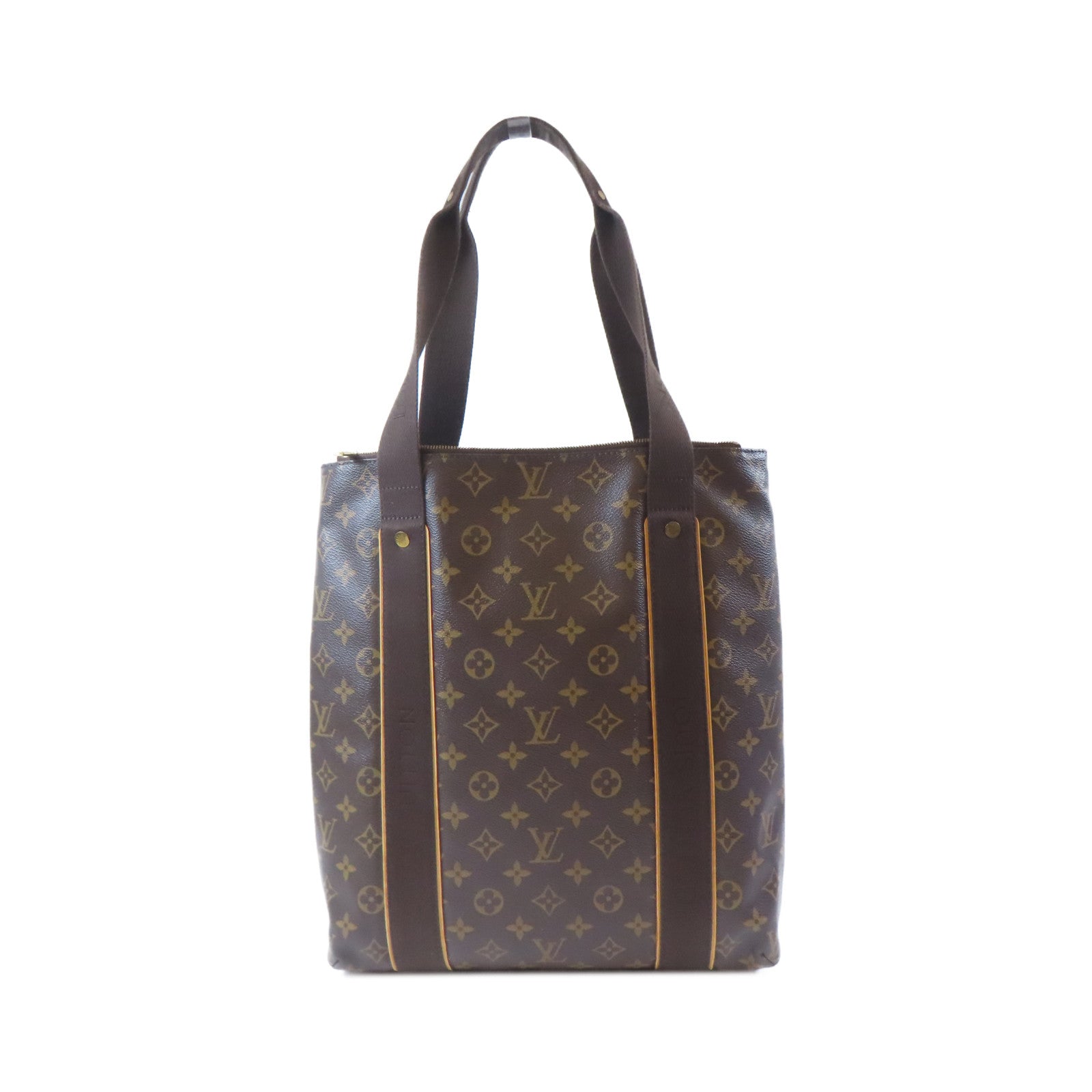 LOUIS VUITTON Monogram Cabas Beaubourg金扣肩背袋啡色