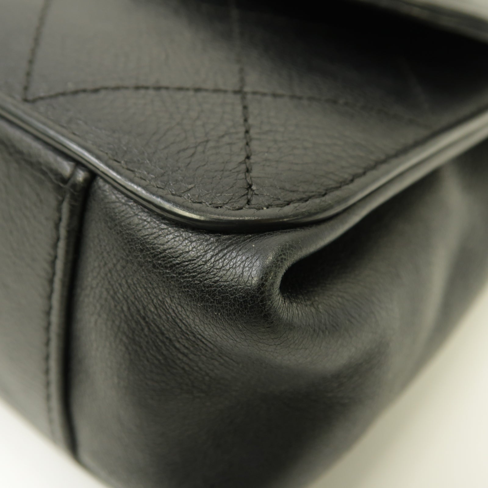 CHANEL 【激減優惠】菱格牛皮皮革Chain Shoulder Bag金扣鏈帶肩背袋黑色