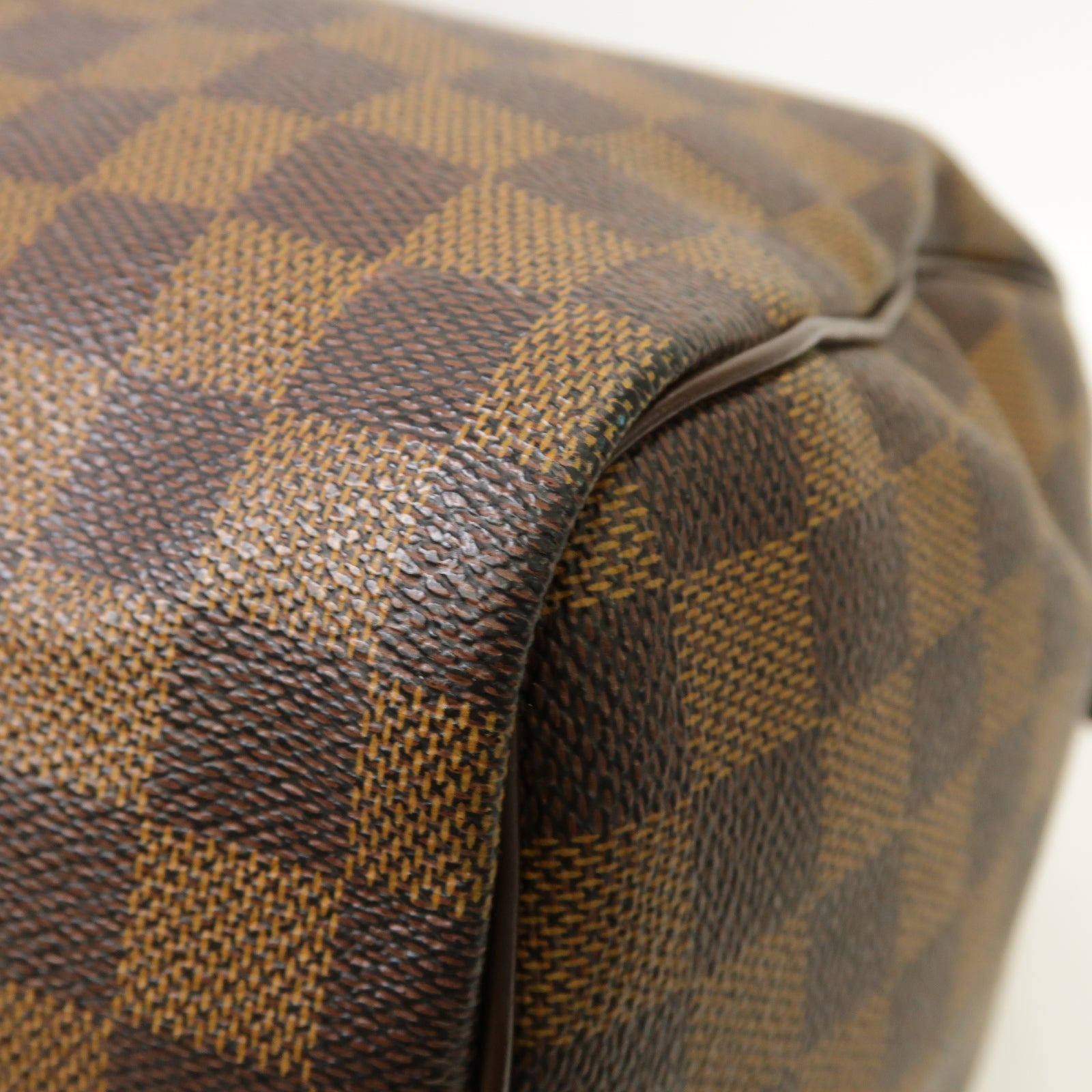 LOUIS VUITTON **【激減優惠】Damier Ebene Speedy 30金扣手挽袋棕色