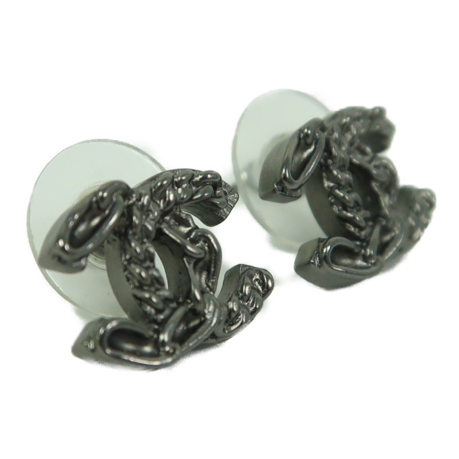 CHANEL 金屬Earrings耳環銀色