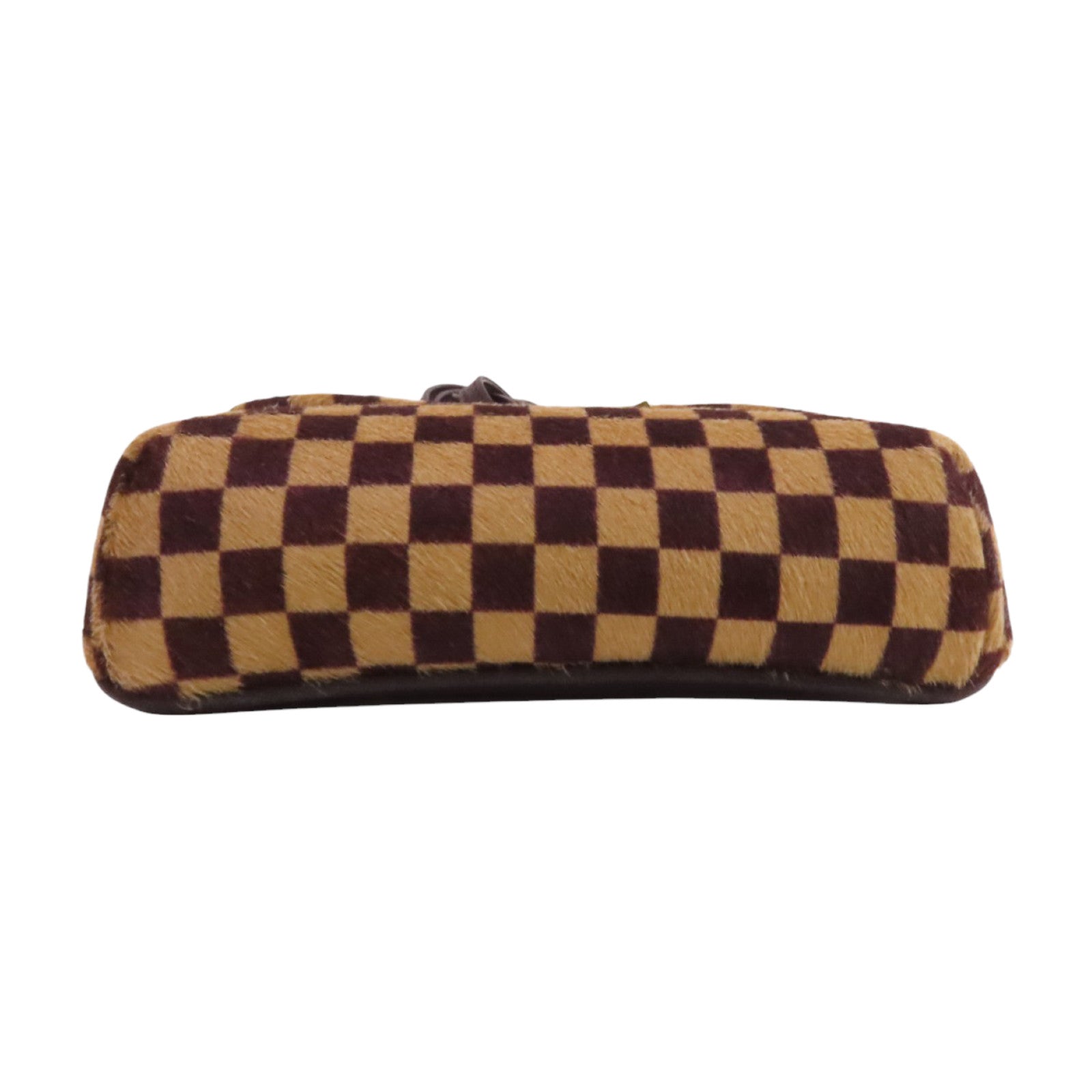 LOUIS VUITTON Damier Azur Pony Hair Sauvage Gazelle金扣肩背袋