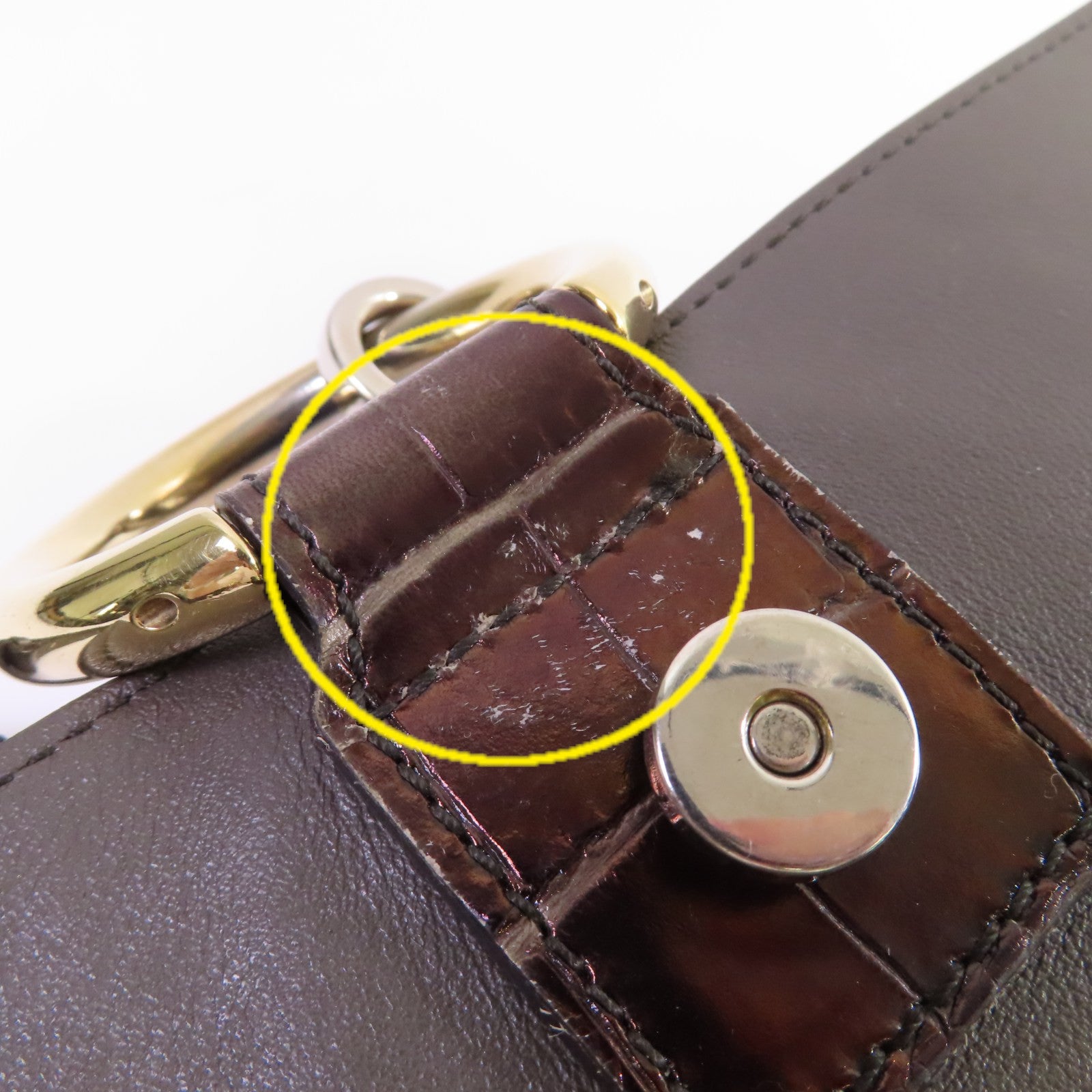 Chloe 牛皮皮革Faye Day 2Way Shoulder Bag手挽肩背兩用袋酒紅色