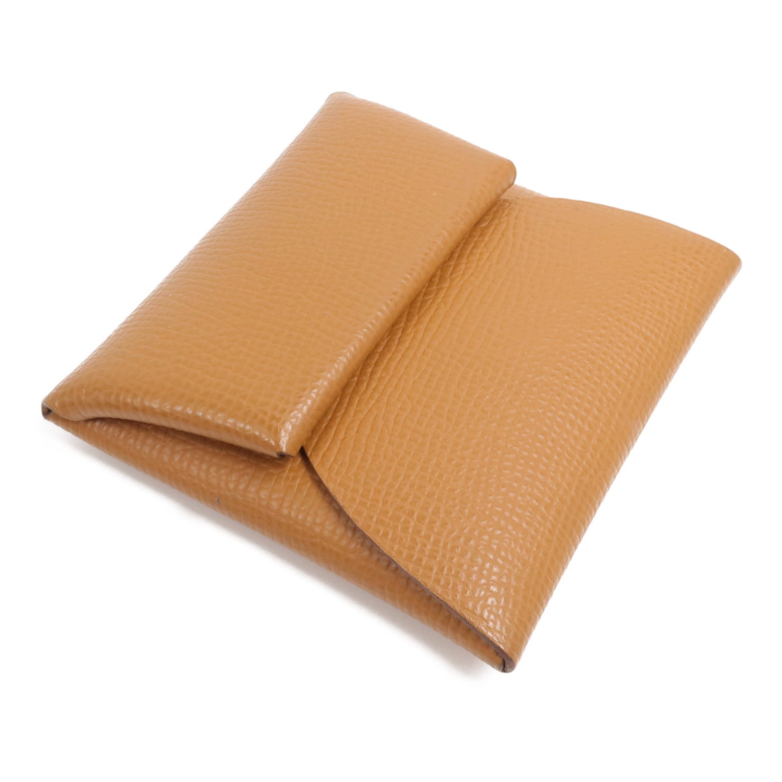 HERMES Epsom皮革Bastia Coin Case零錢包Gold