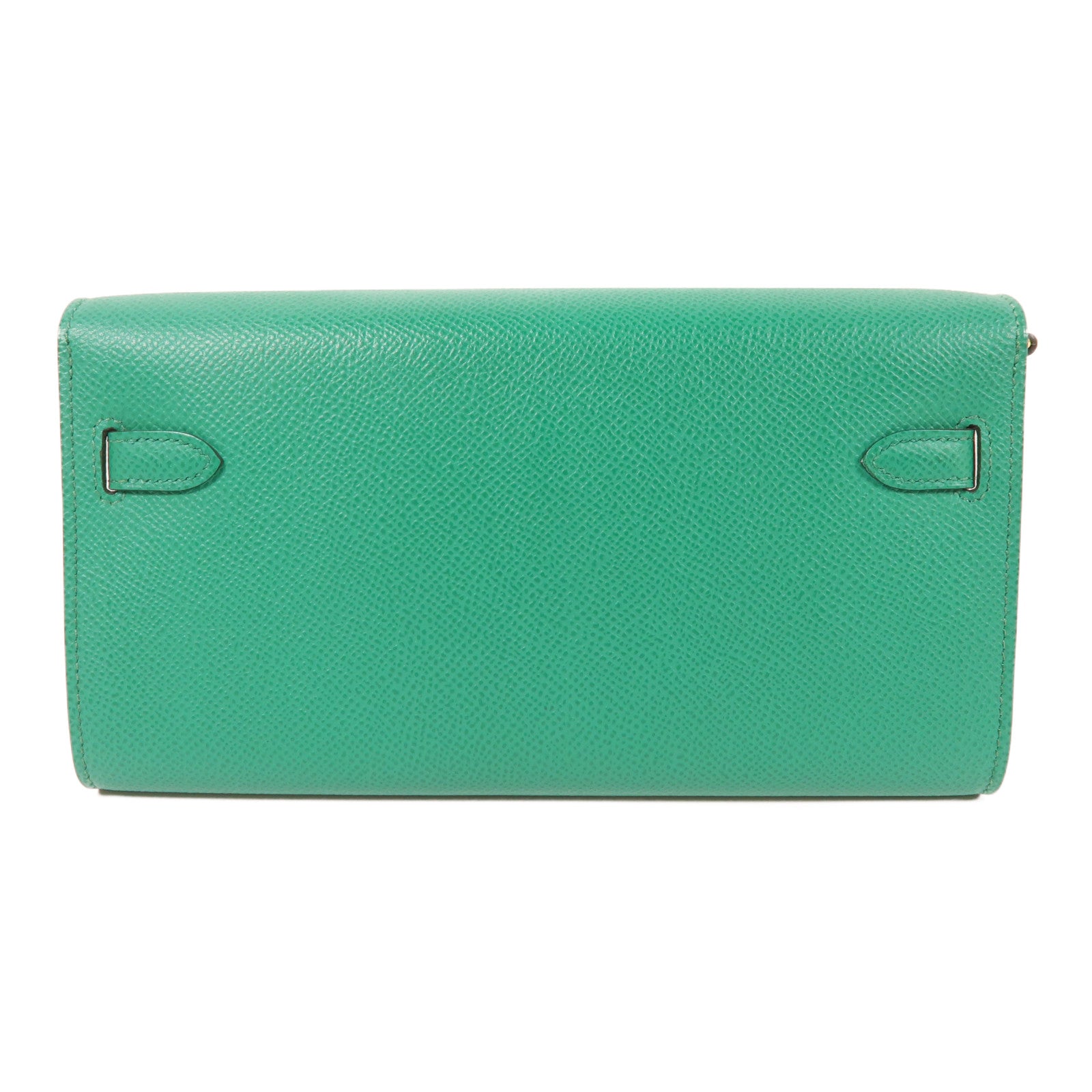 HERMES Epsom皮革Kelly To Go金扣肩背袋6W Menthe