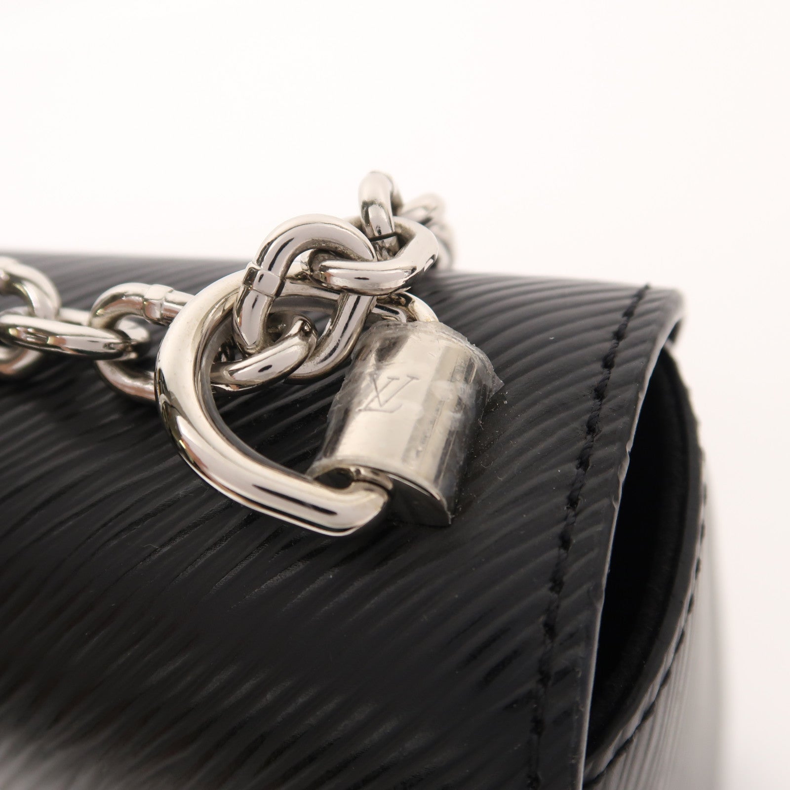 LOUIS VUITTON Epi Twist銀扣鏈帶肩背袋