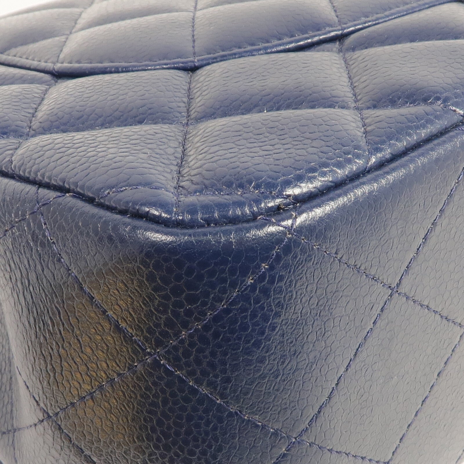 CHANEL 牛皮皮革Large Classic鏈帶肩背袋銀扣鏈帶肩背袋