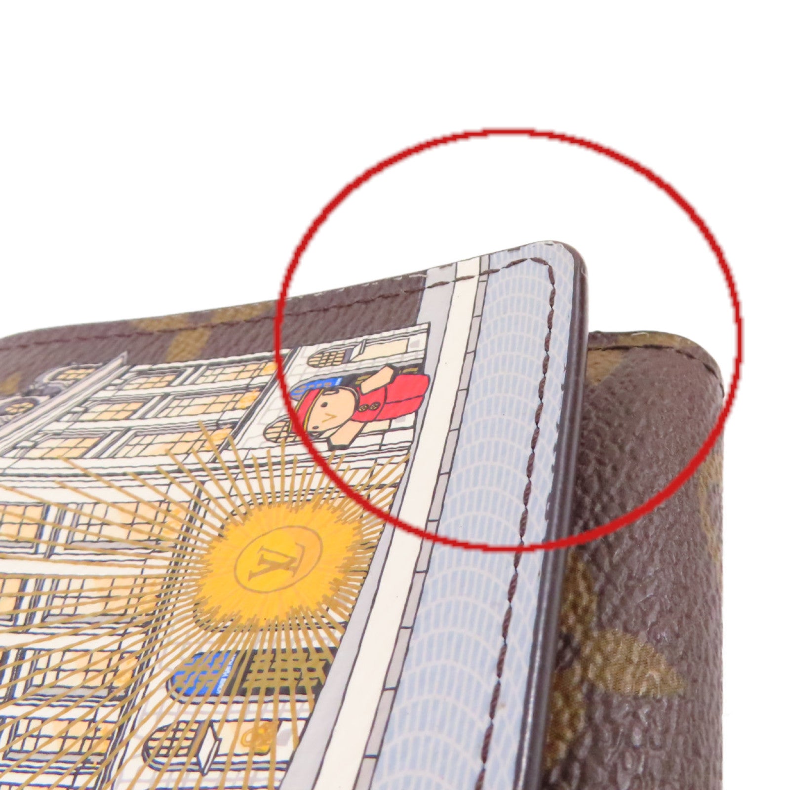 LOUIS VUITTON Monogram Victorine Vinvinne Wallet金扣短錢包啡色/粉紅色