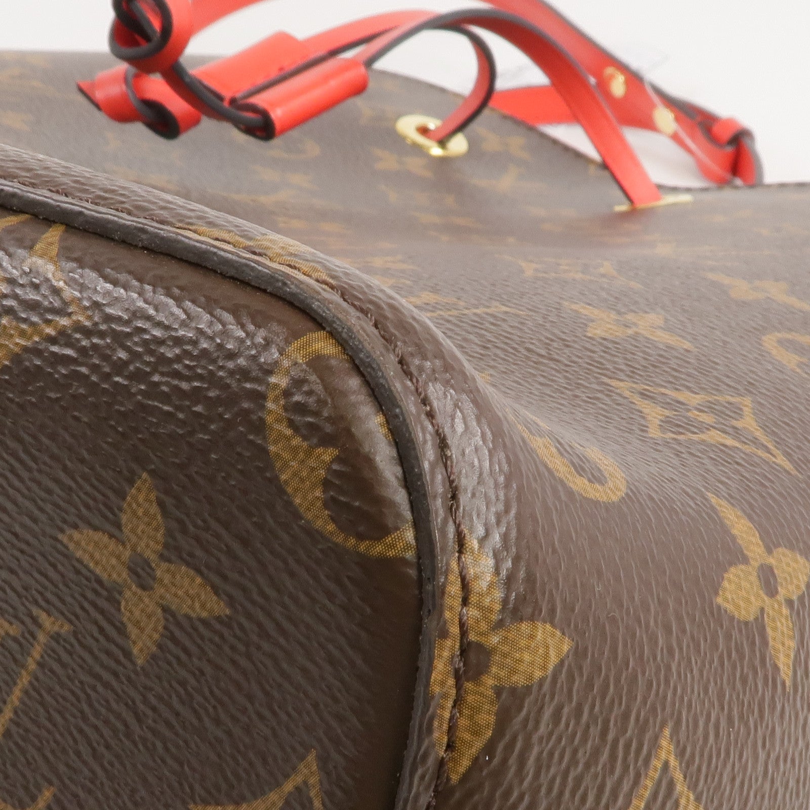 LOUIS VUITTON Monogram Neo Noe MM Bucket Bag金扣肩背袋Coquelicot