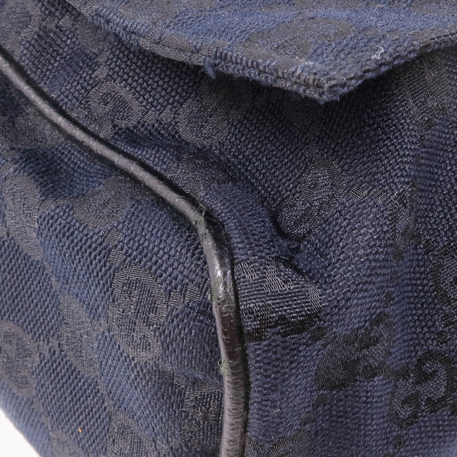 GUCCI 帆布Shoulder Bag銀扣肩背袋