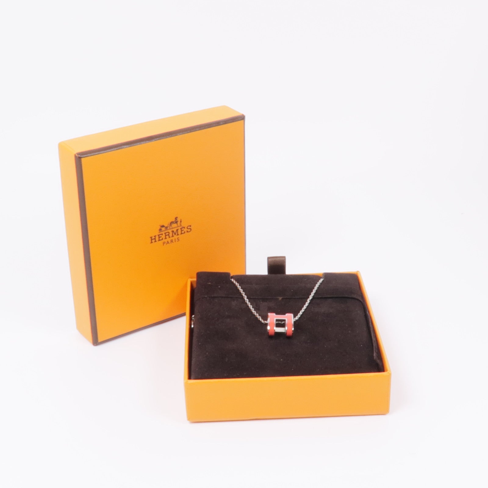 HERMES 金屬/琺瑯Necklace pop H項鍊
