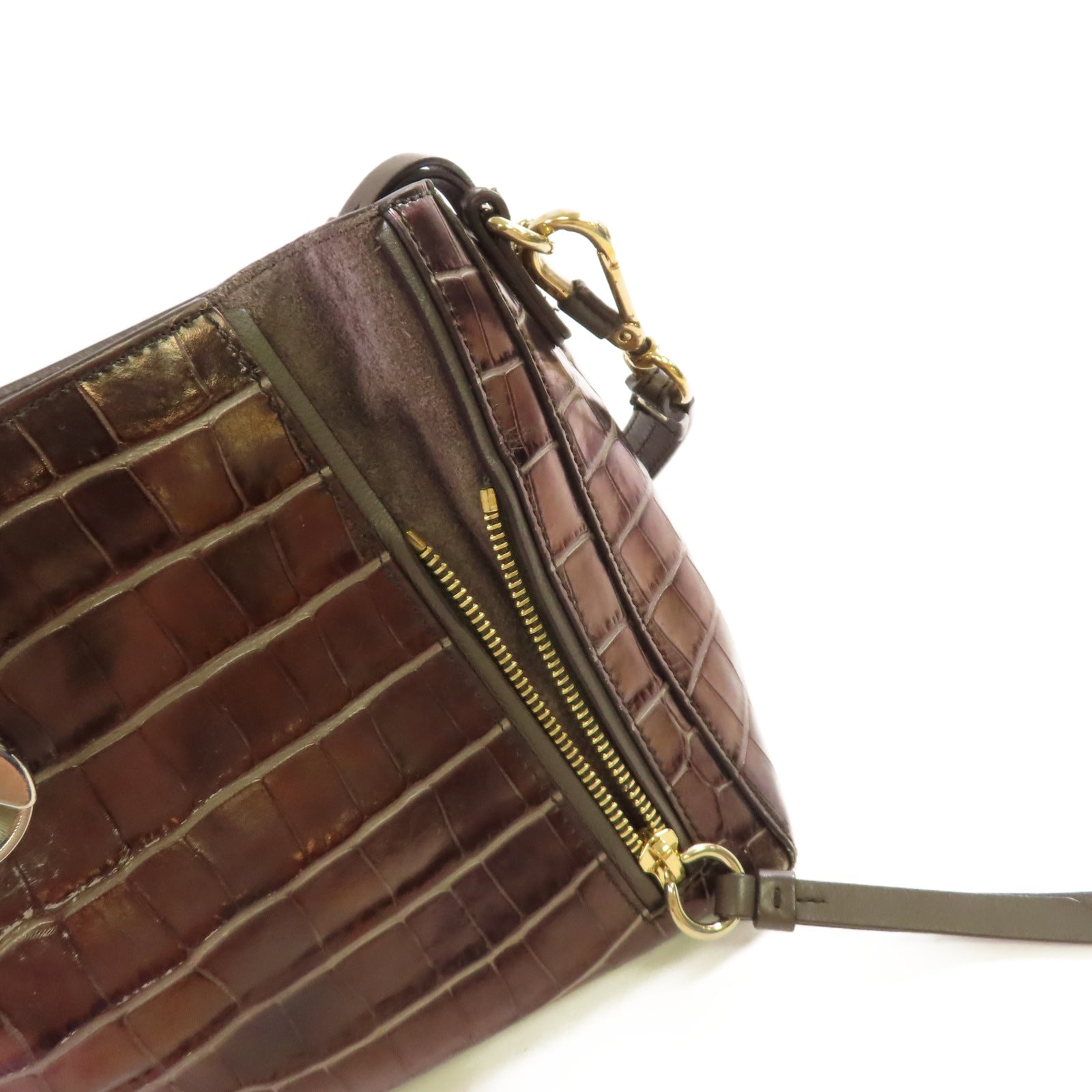 Chloe 牛皮皮革Faye Day 2Way Shoulder Bag手挽肩背兩用袋酒紅色