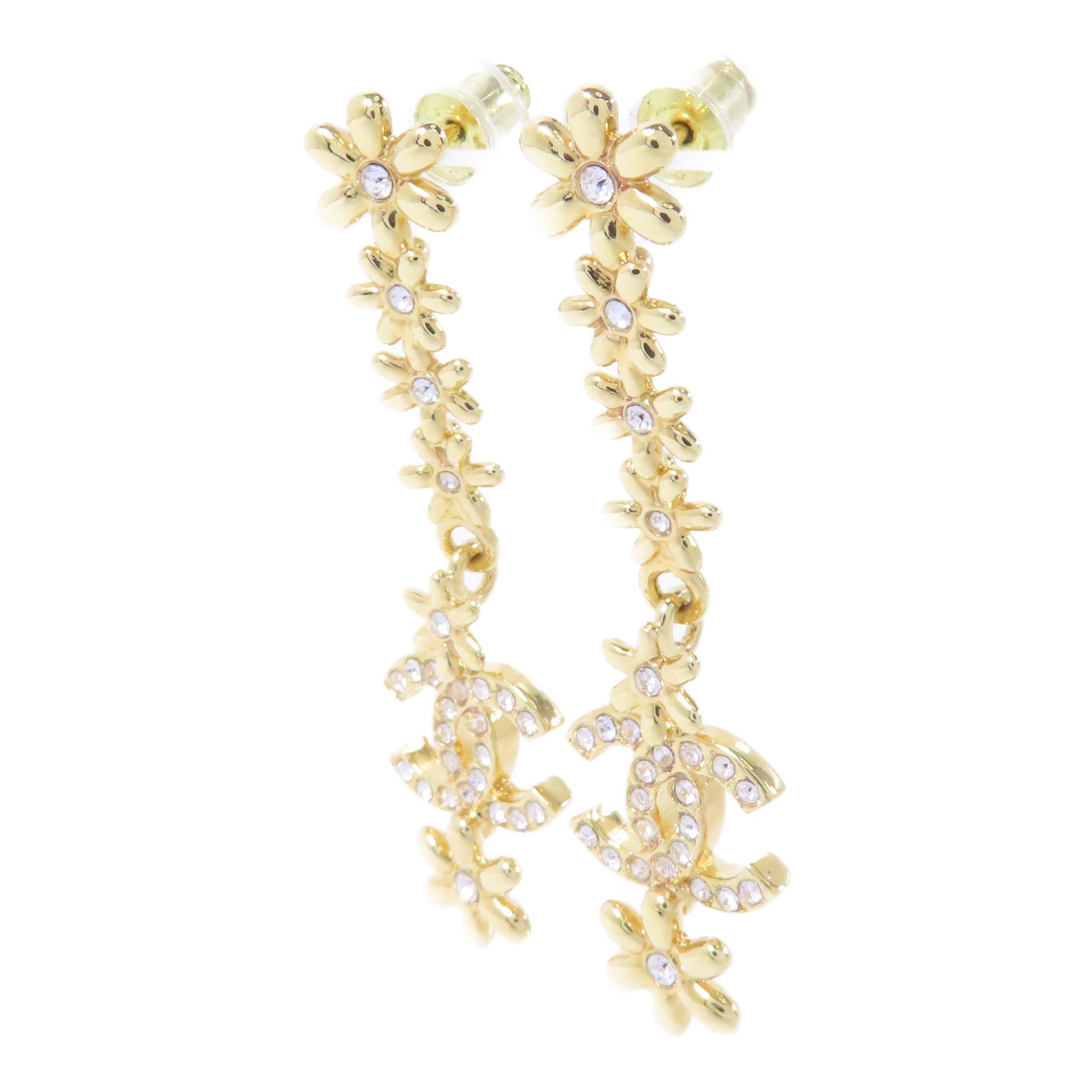 CHANEL 金屬Earrings耳環金色