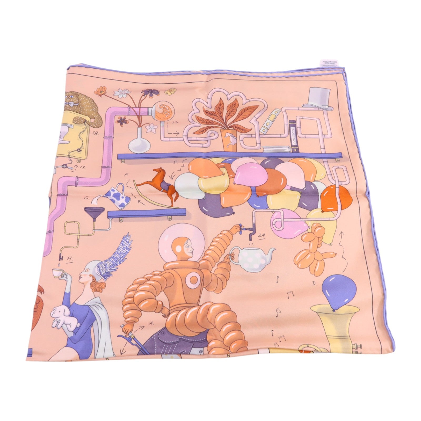 HERMES 絲質Scarf 90x90絲巾