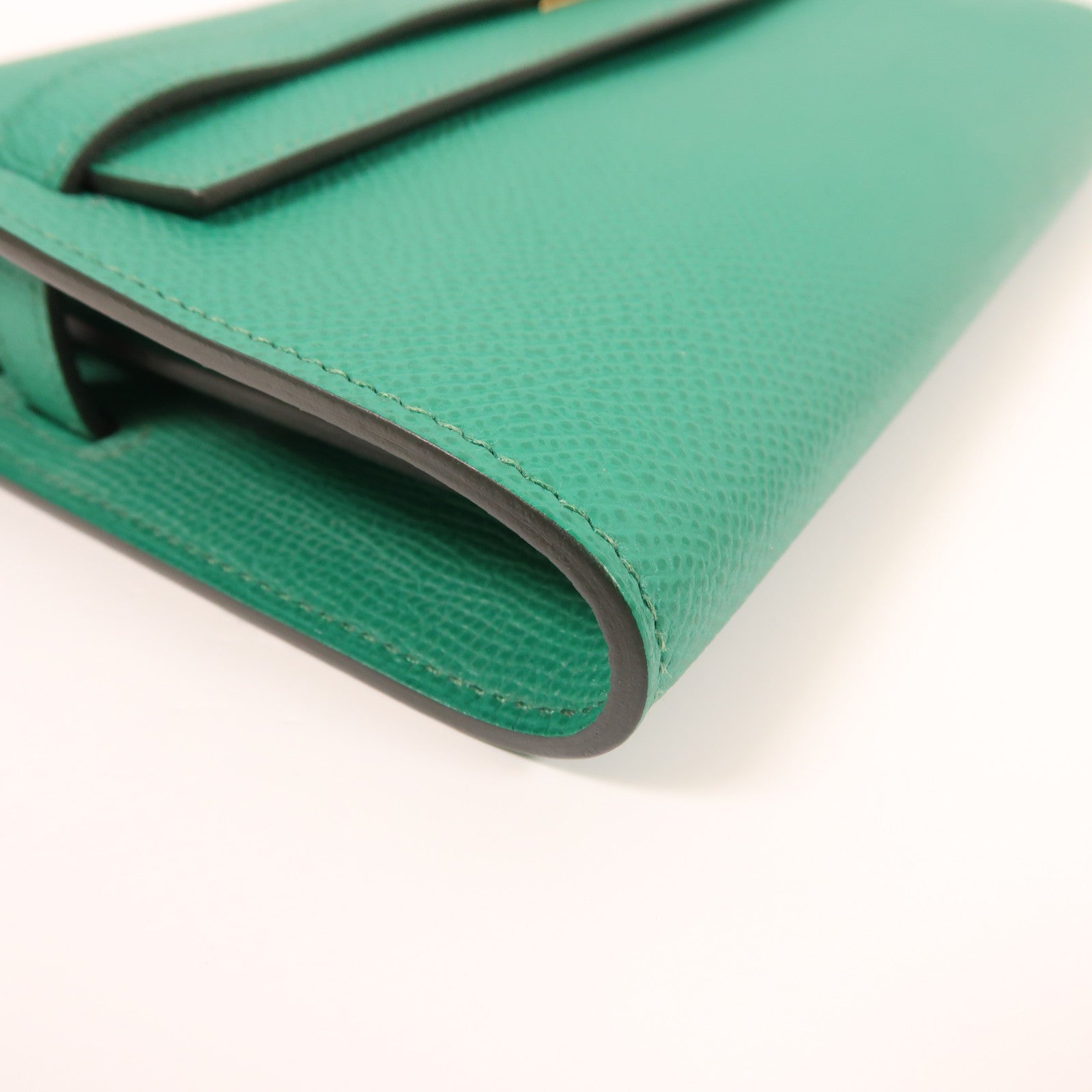 HERMES Epsom皮革Kelly To Go金扣肩背袋6W Menthe