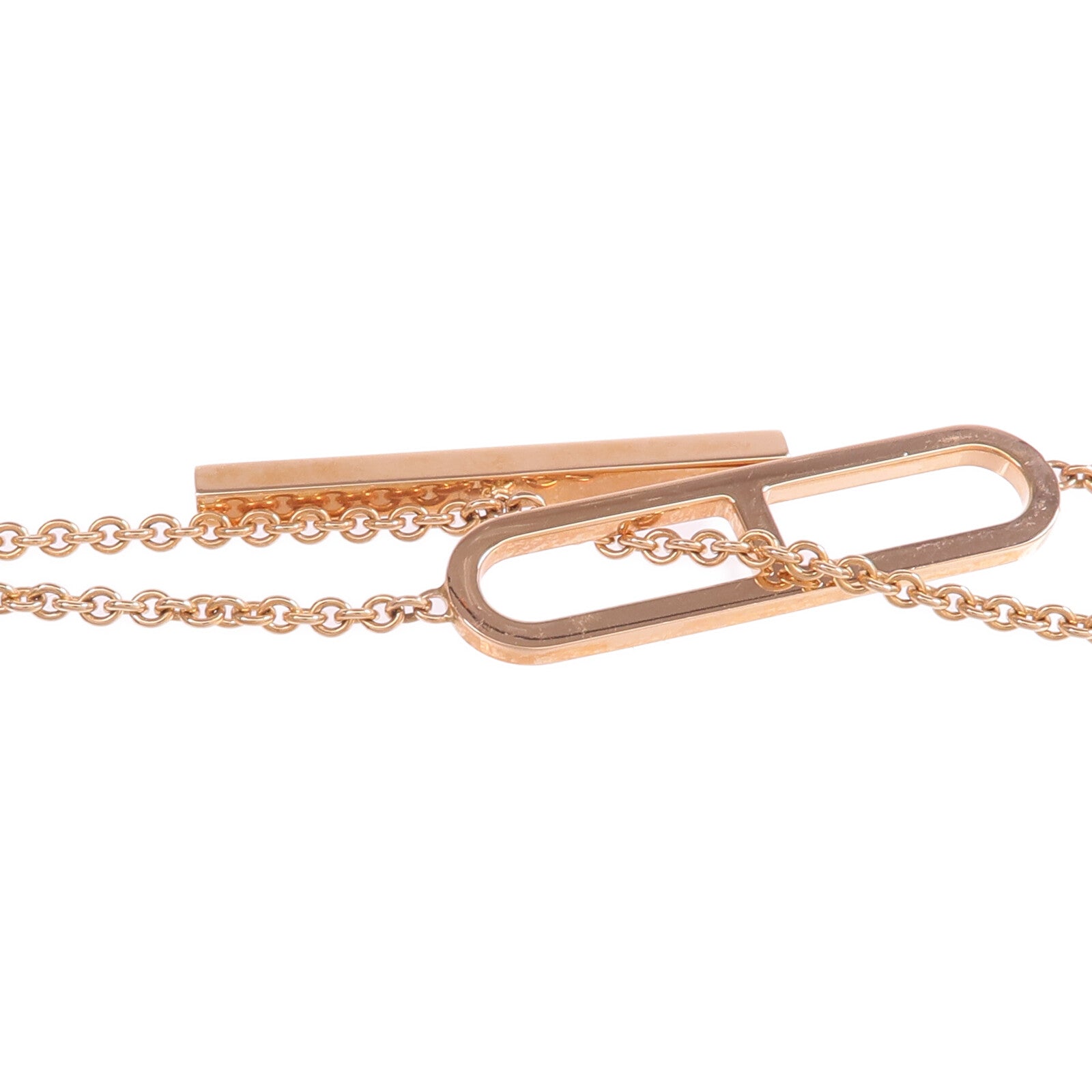 HERMES 【激減優惠】18K玫瑰金Ever Chaine d'ancre Long Lariat Necklace項鍊
