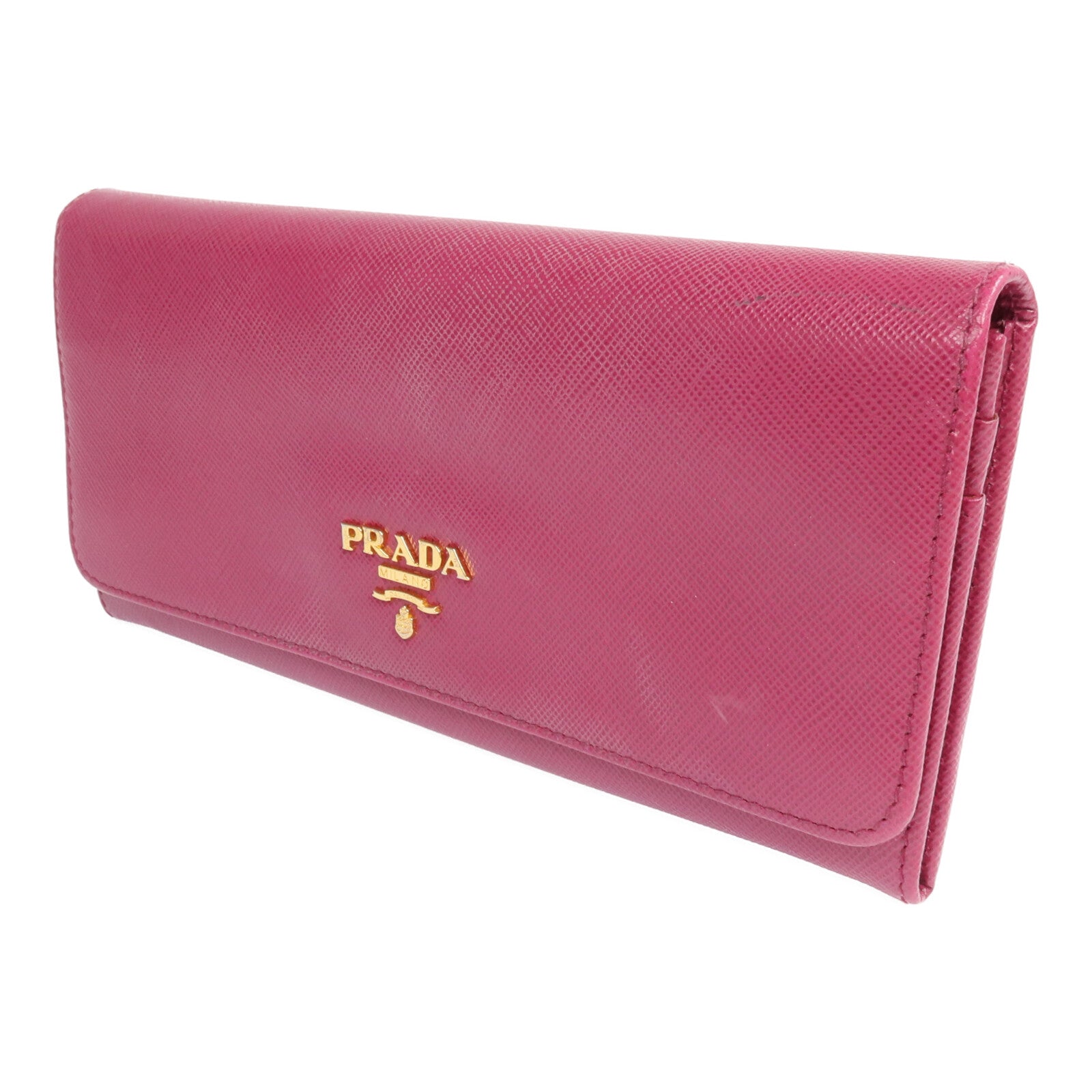 PRADA 【激減優惠】牛皮皮革Long Wallet金扣長錢包