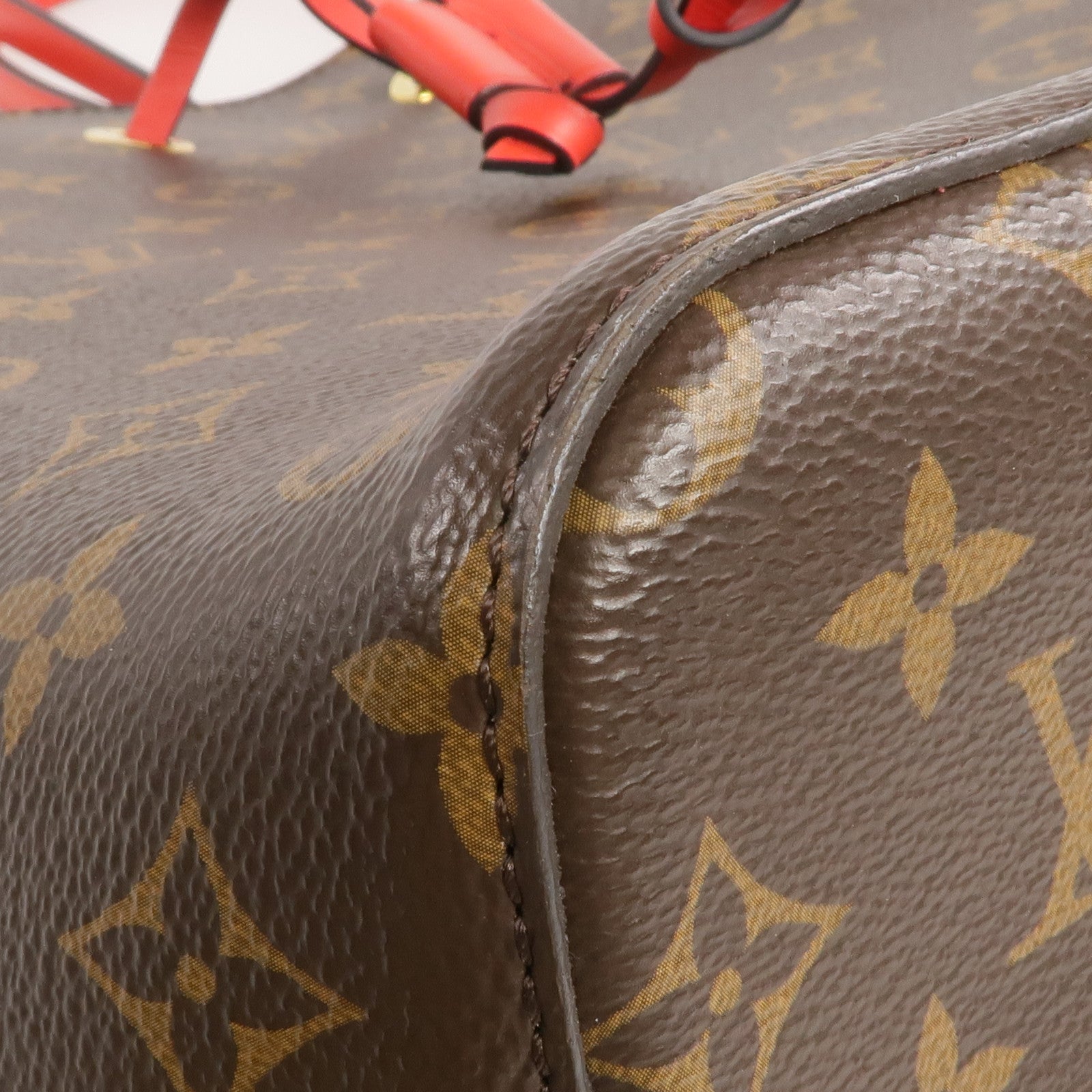 LOUIS VUITTON Monogram Neo Noe MM Bucket Bag金扣肩背袋Coquelicot