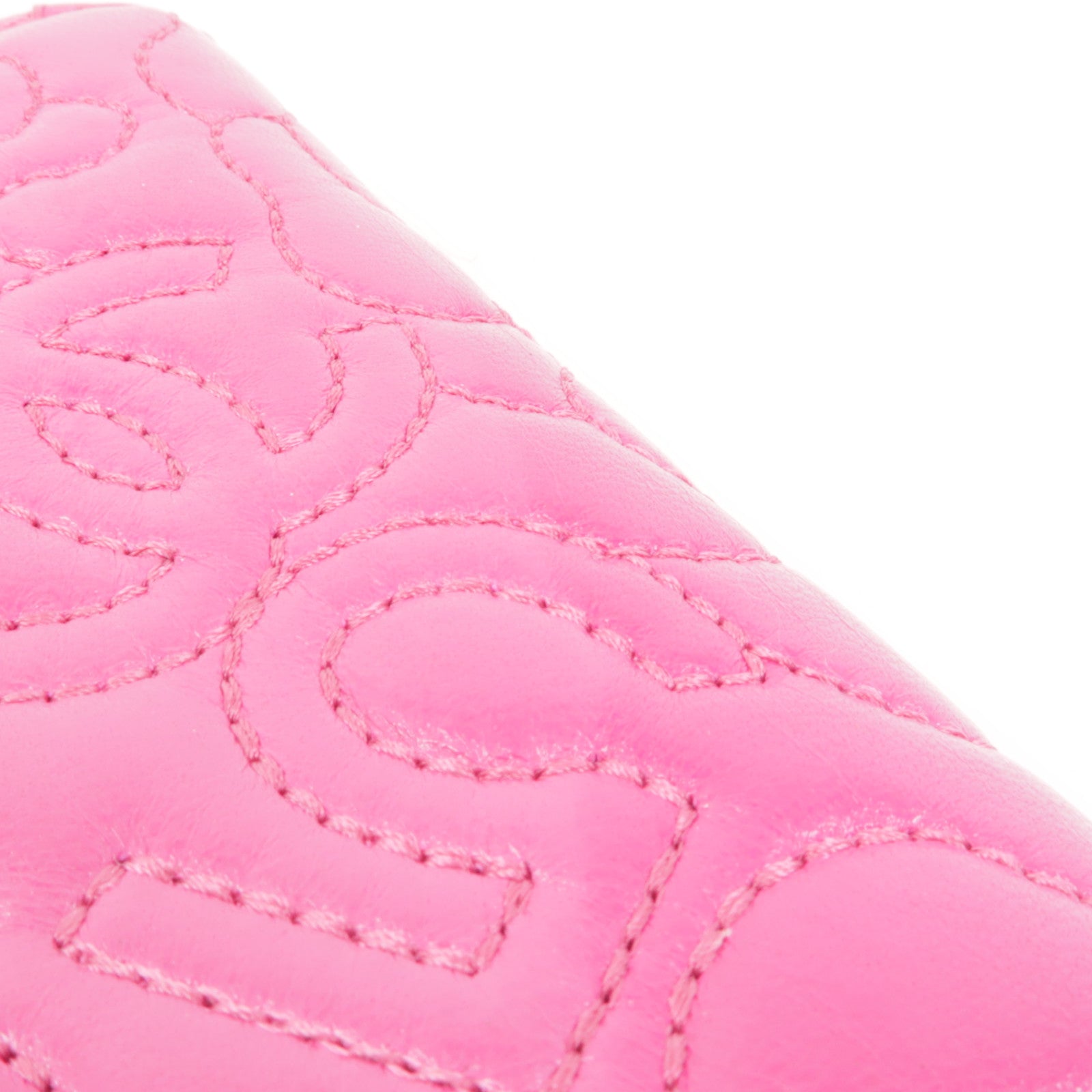 CHANEL 皮革Zipper Wallet金扣錢包