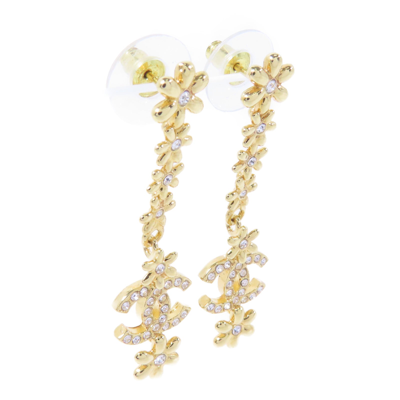 CHANEL 金屬Earrings耳環金色
