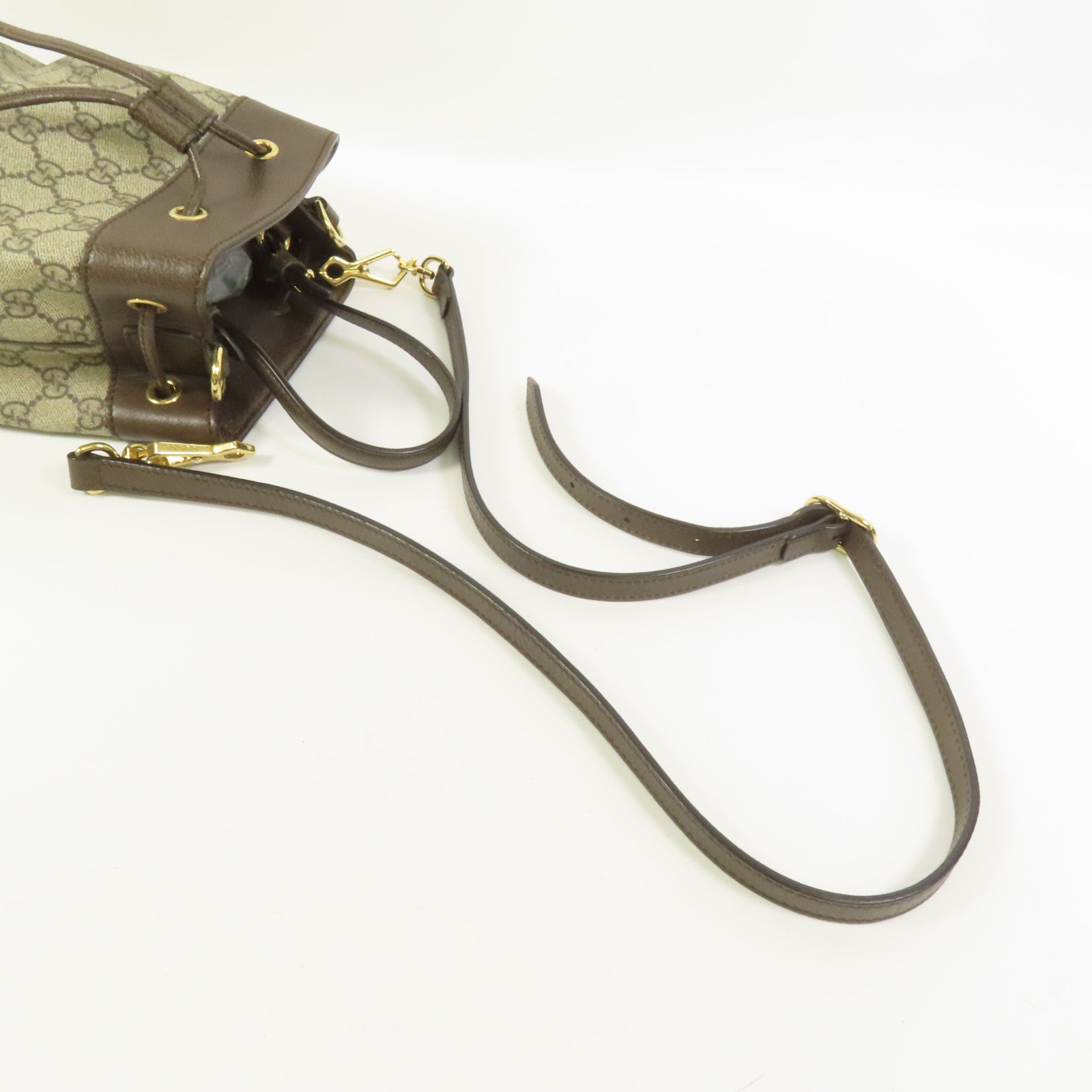 GUCCI 塗層帆布Ophidia GG Bucket Bag金扣手挽肩背兩用袋