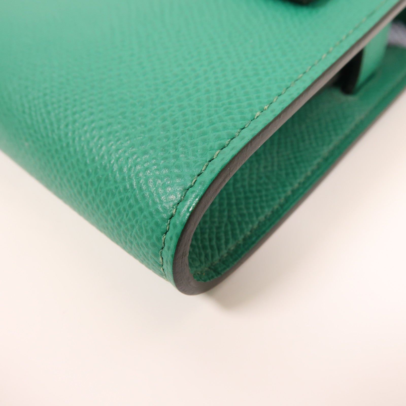 HERMES Epsom皮革Kelly To Go金扣肩背袋6W Menthe