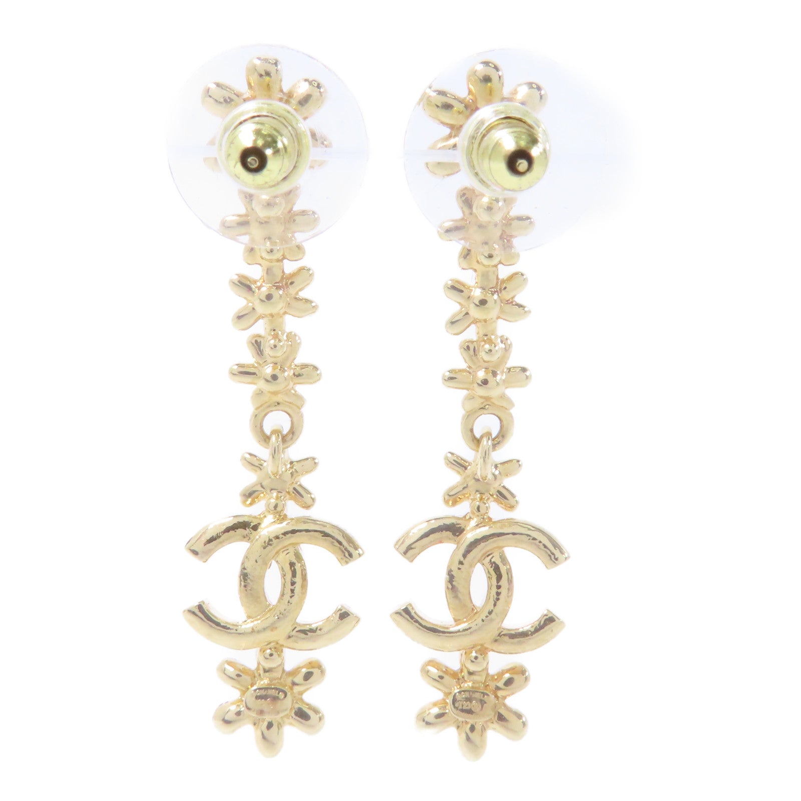 CHANEL 金屬Earrings耳環金色